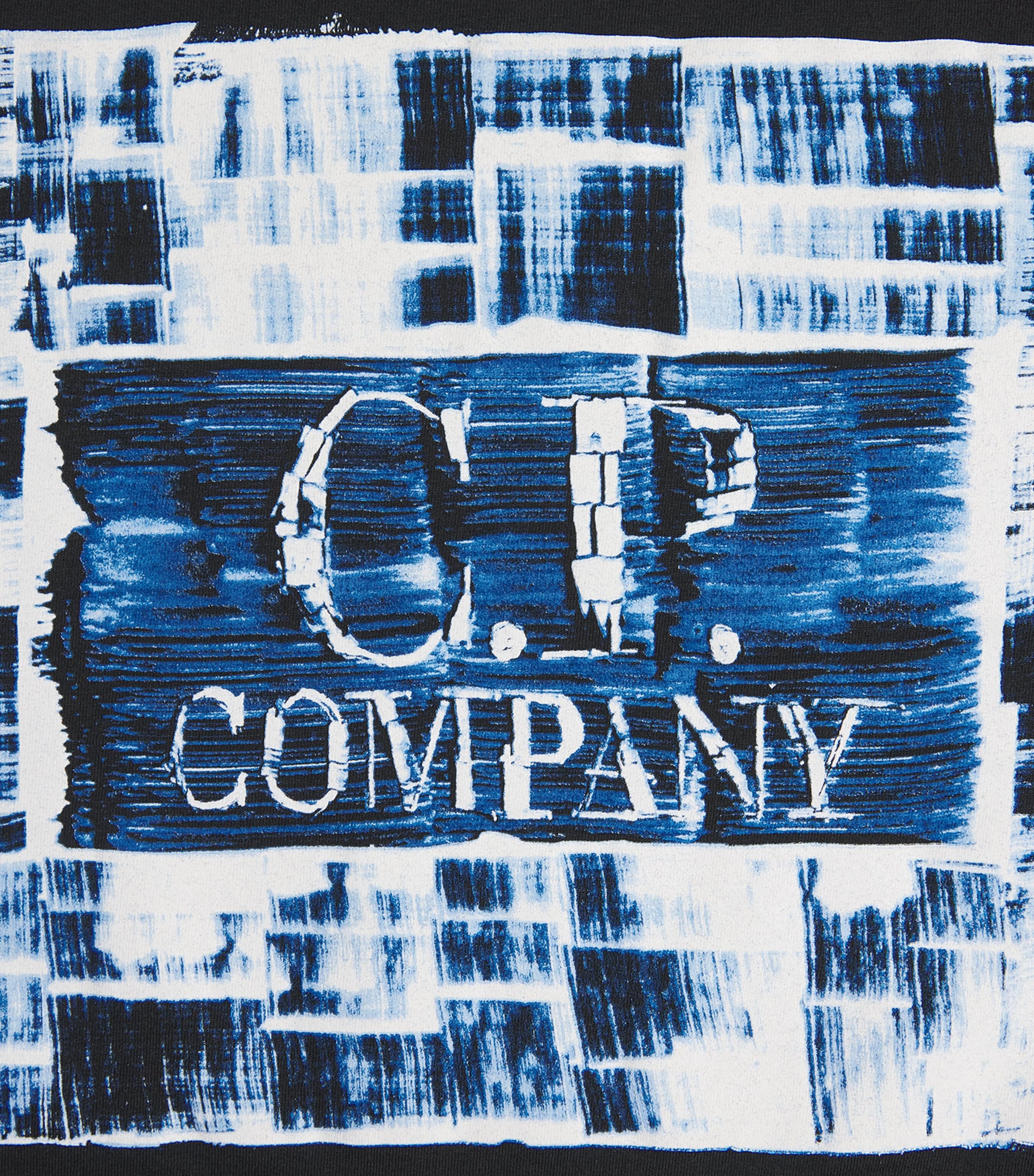 C.P. Company Mens Cotton Logo T-Shirt Black Image 6