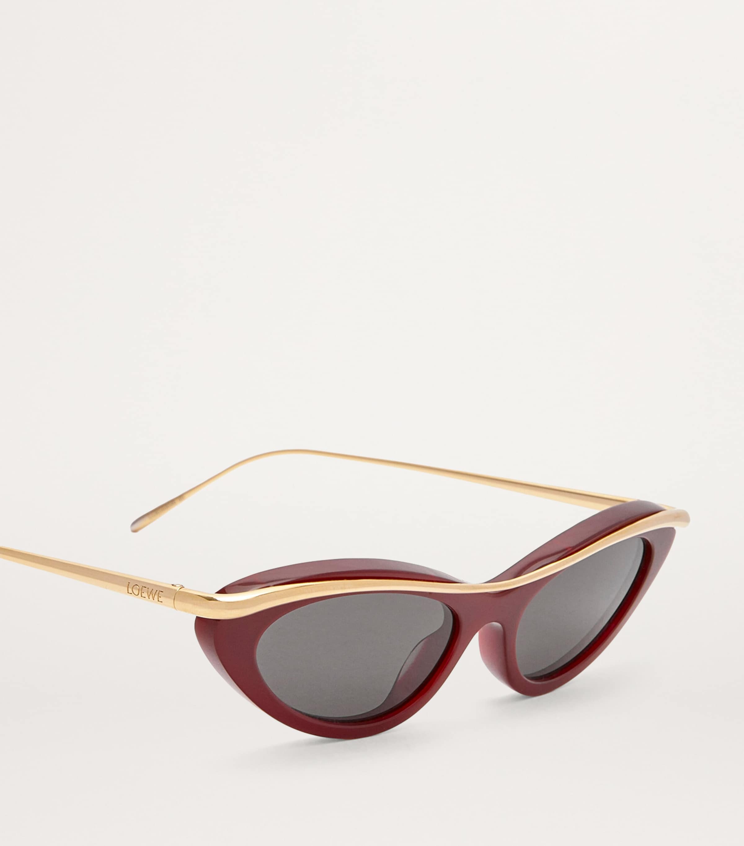 LOEWE Whirl Cat Eye Sunglasses Bordeaux Image 4