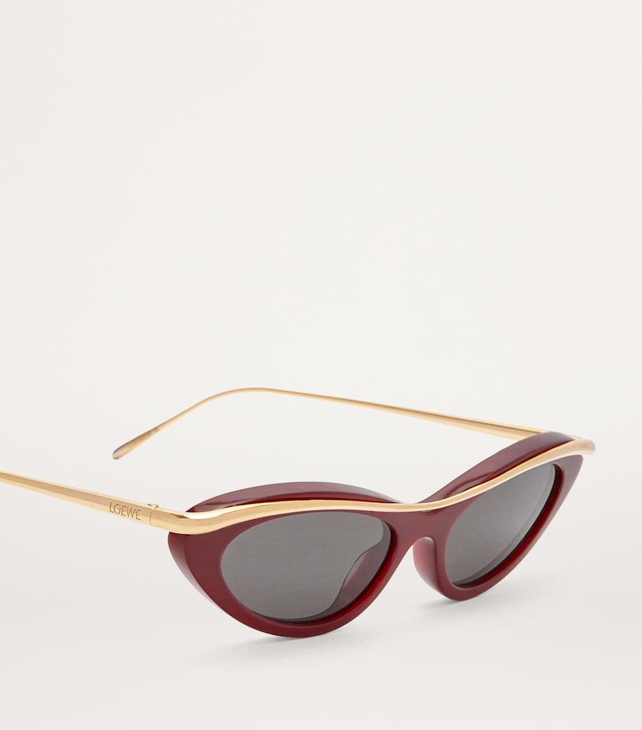 Whirl Cat Eye Sunglasses BORDEAUX Image 4