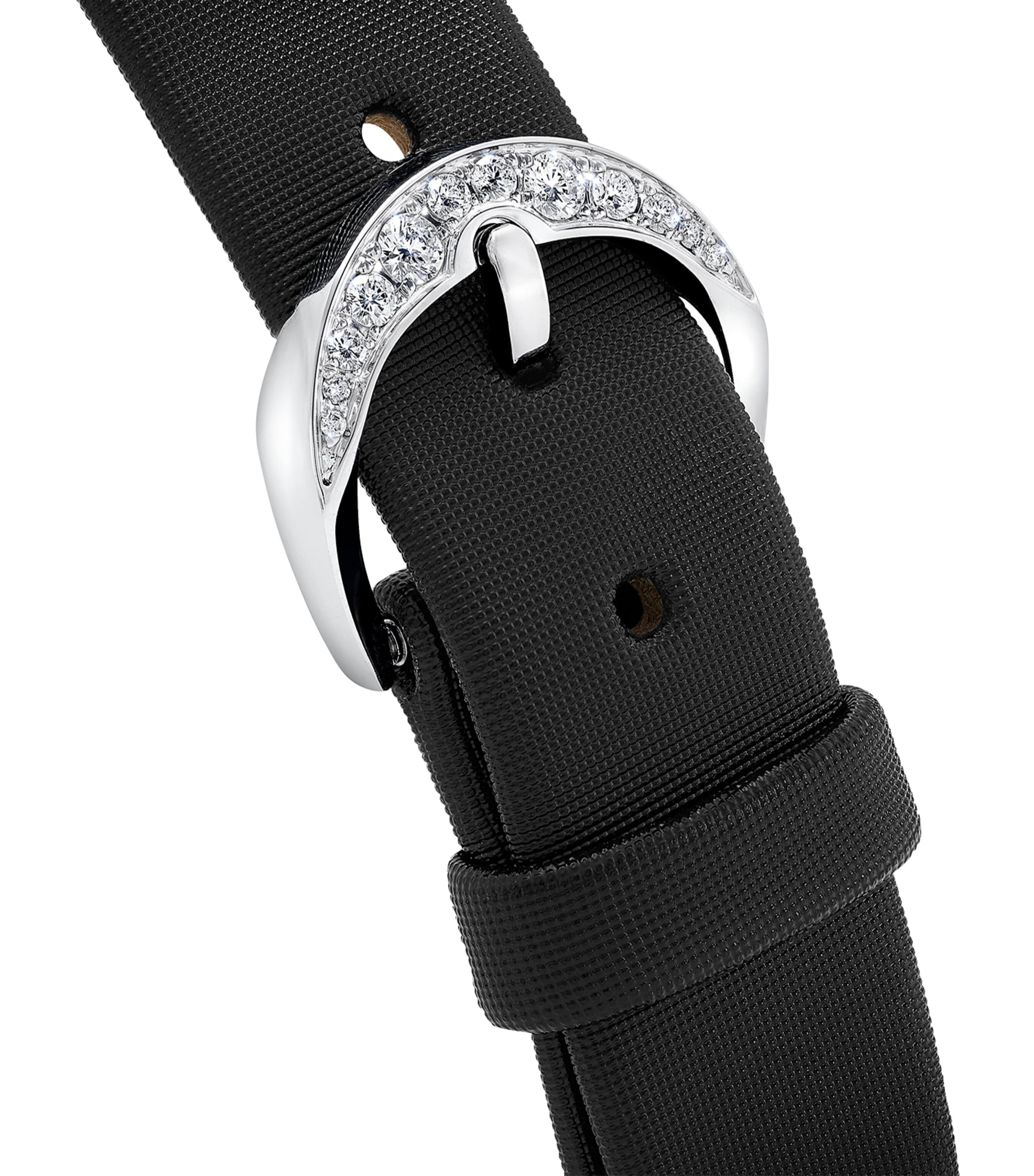 White Gold and Diamond Spiral Watch 23mm WHITE GOLD Image 4