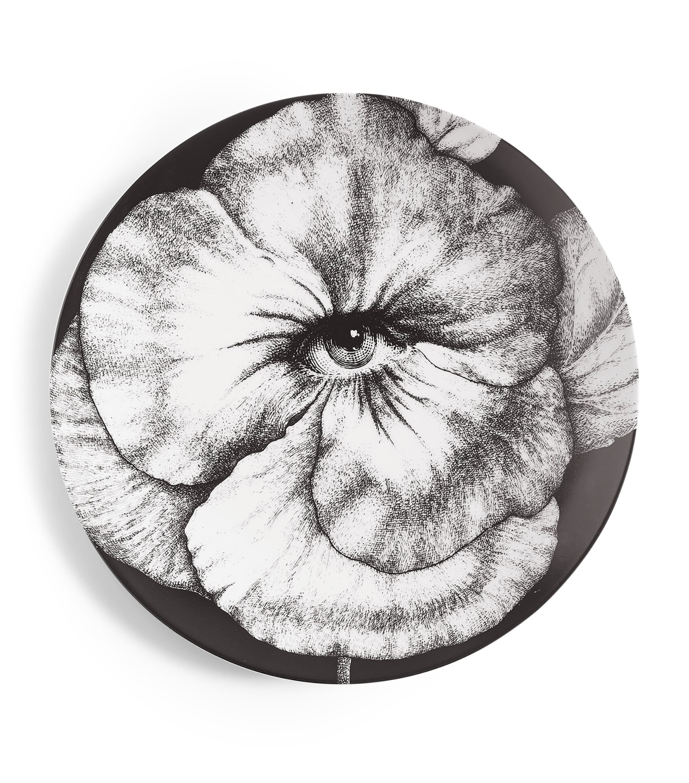 Fornasetti Tema E Variazioni No. 92 Wall Plate In Gray