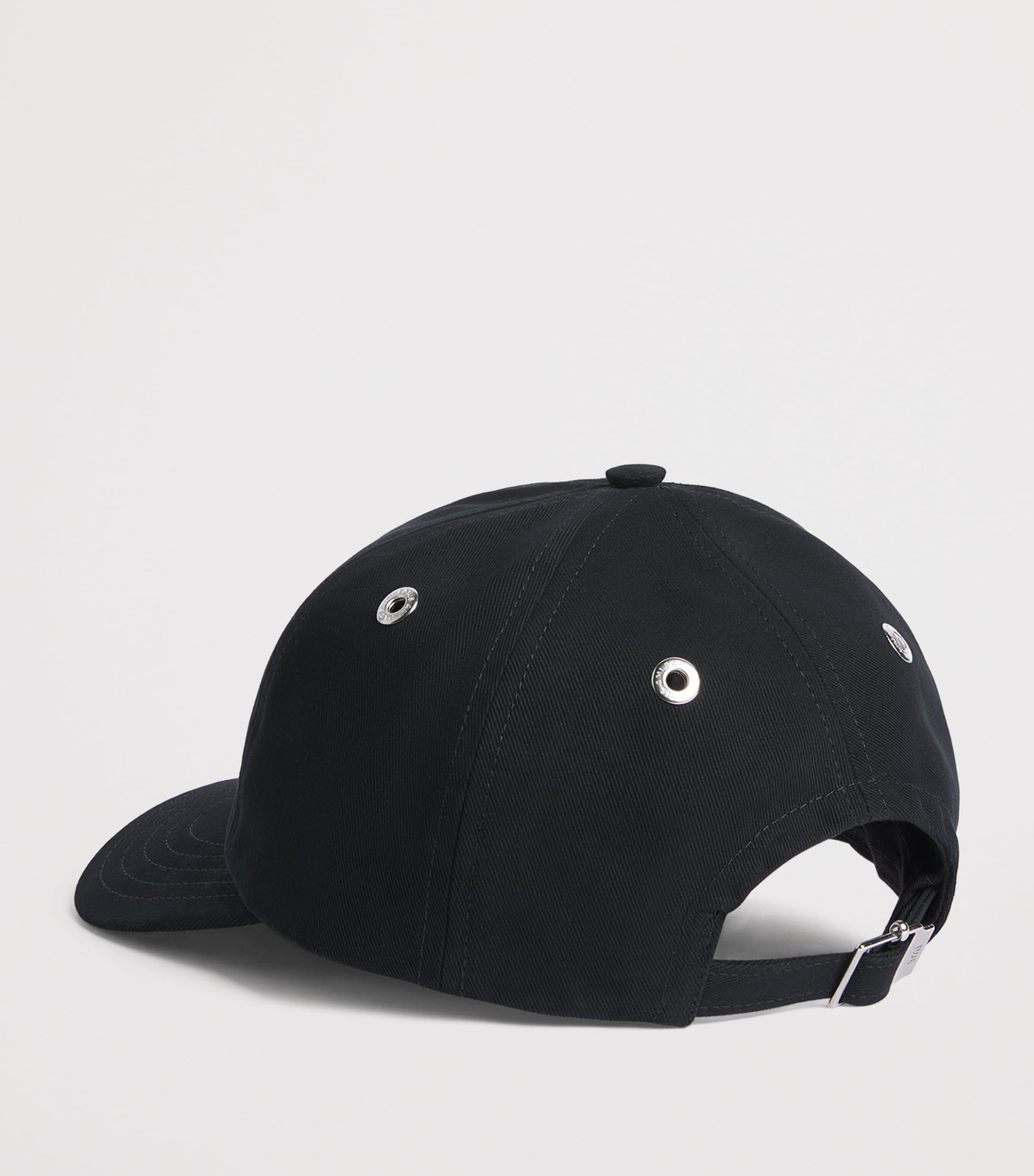 AMI Paris Embroidered Logo Baseball Cap Noir Image 3