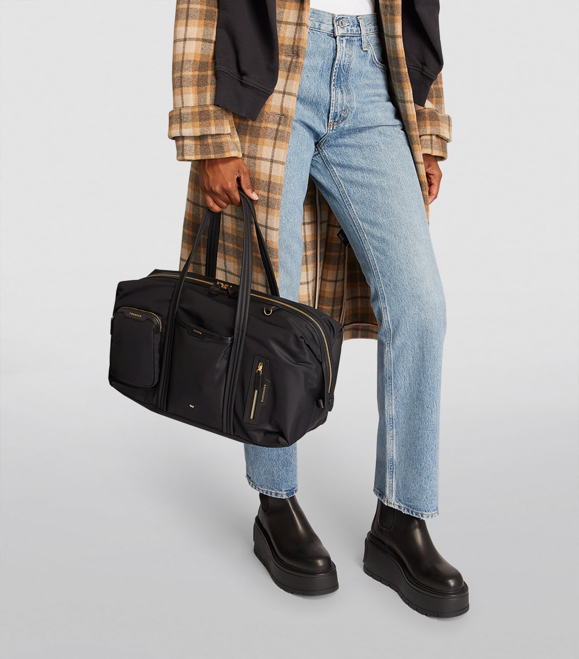 Anya Hindmarch In-Flight Tote Bag Black Image 2