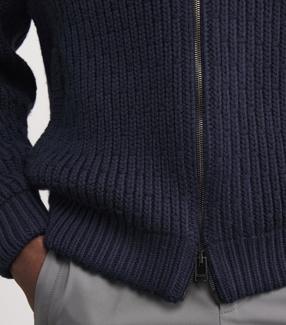 Wool Cable-Knit Jacket 310 Image 6