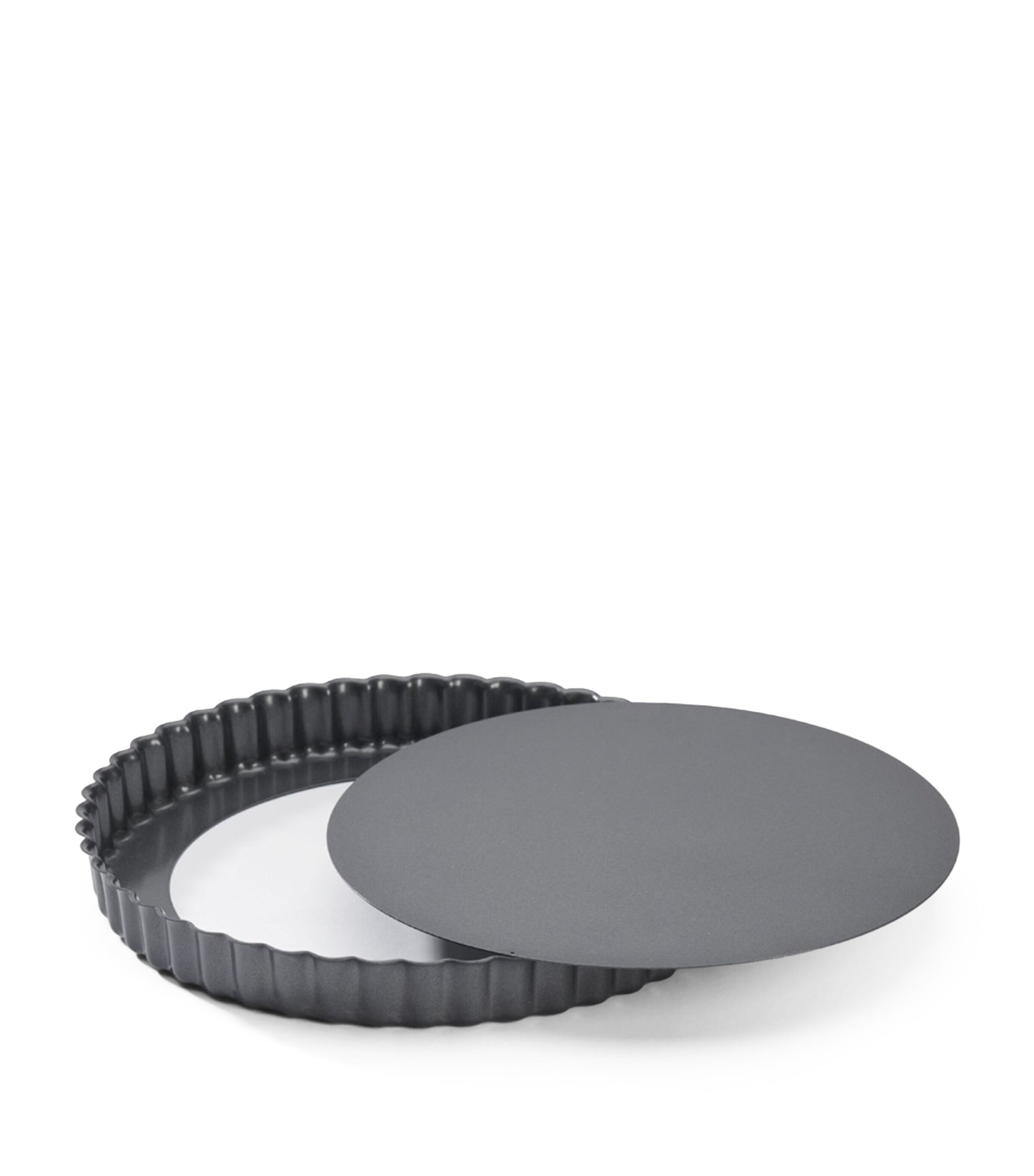 De Buyer Non-Stick Fluted Tart Mould (24cm) Grey Image 3