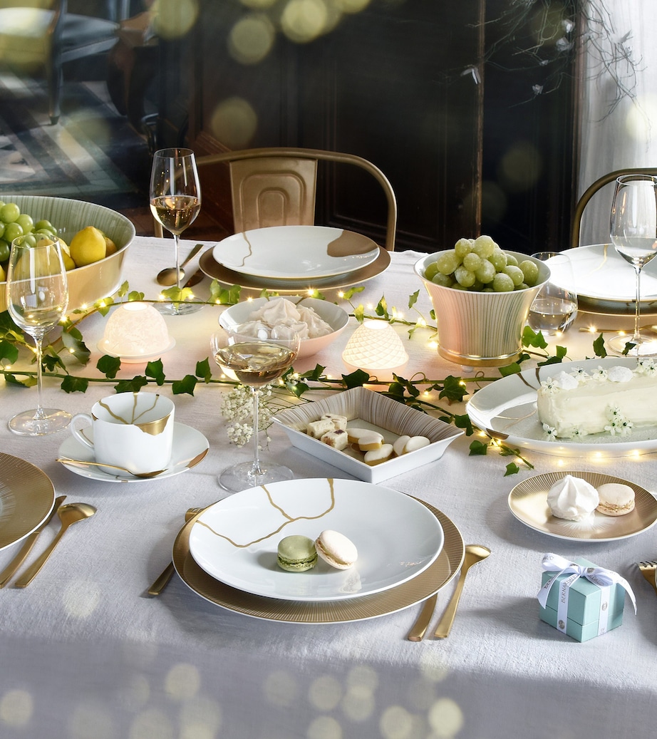 Bernardaud Set of 12 Kintsugi Dinner Plates (26cm) Or Image 14