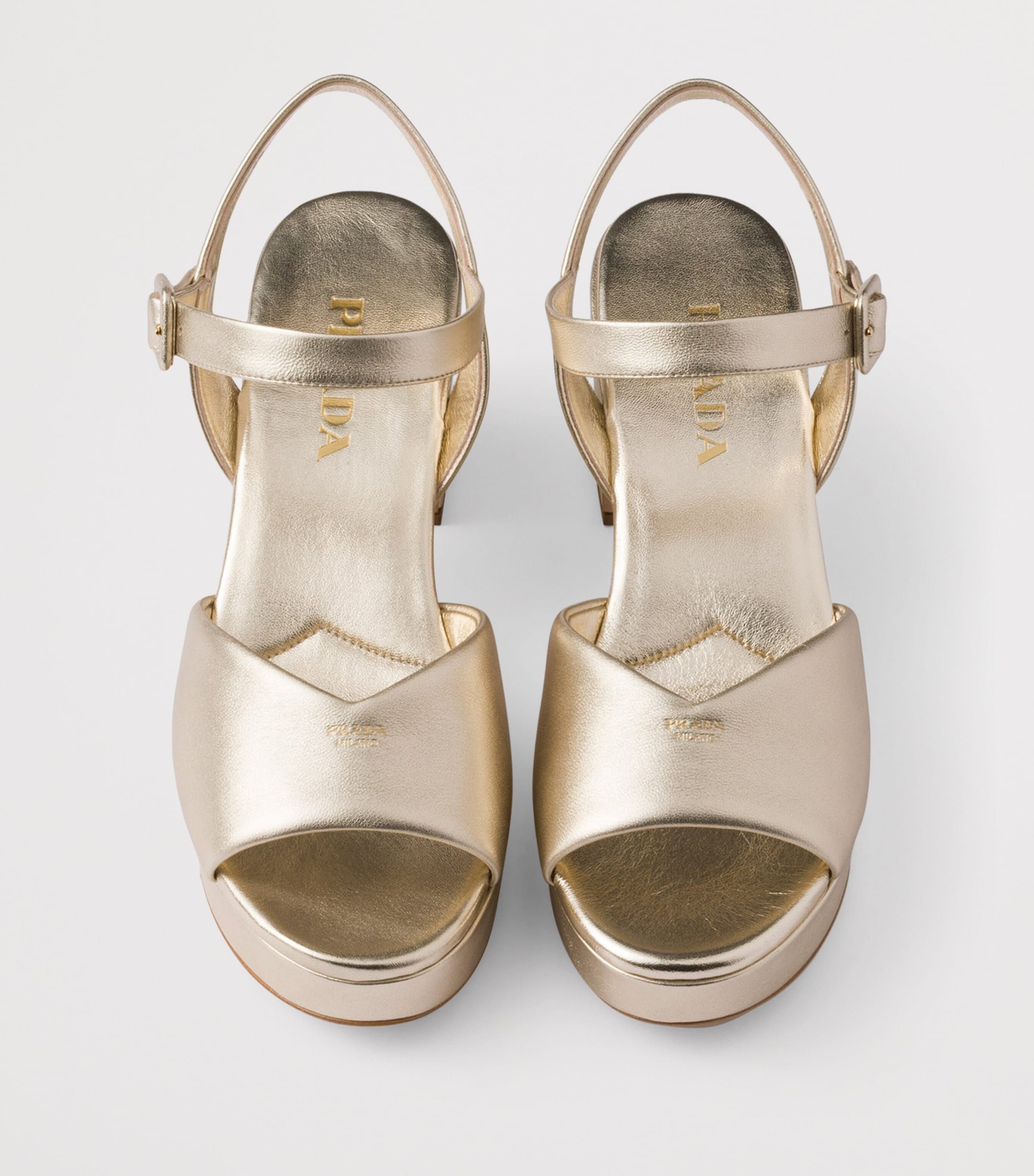 Leather Padded Heeled Sandals 65 F0846 Image 3