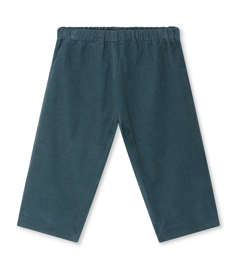 Cotton Corduroy Trousers (6-18 Months) VERT DE GRIS Image 1