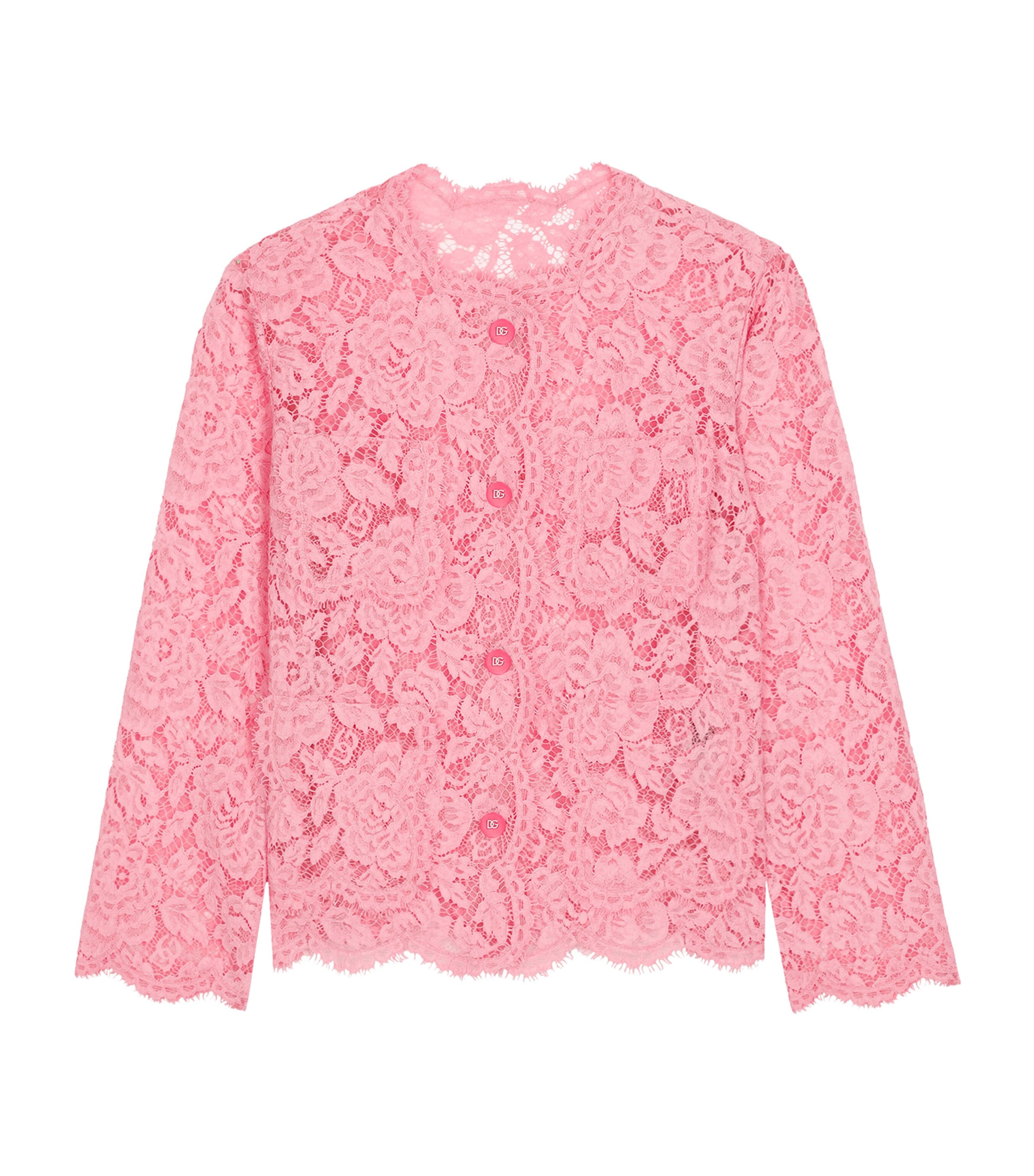 Dolce & Gabbana Single-breasted Lace Casual Jacket