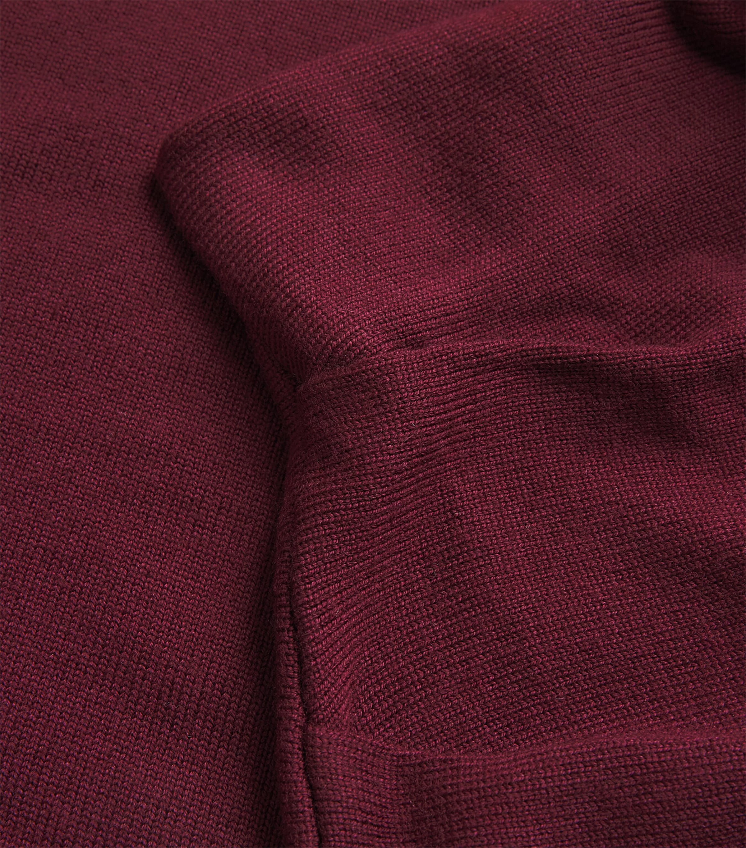 STAUD Womens Merino Asymmetric Mabel Sweater Pnt Pinot Image 6