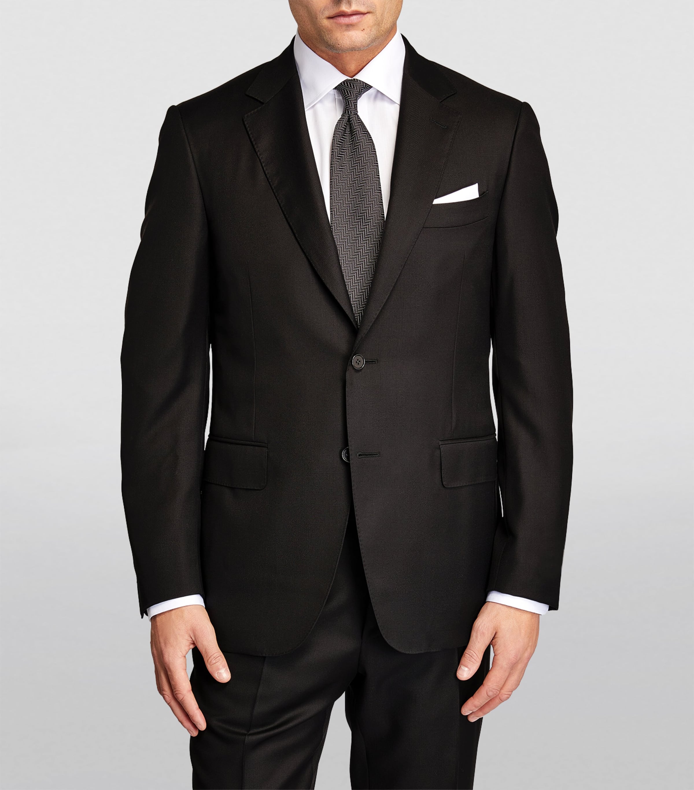 Wool 2-Piece Suit 10 BLACK Image 3