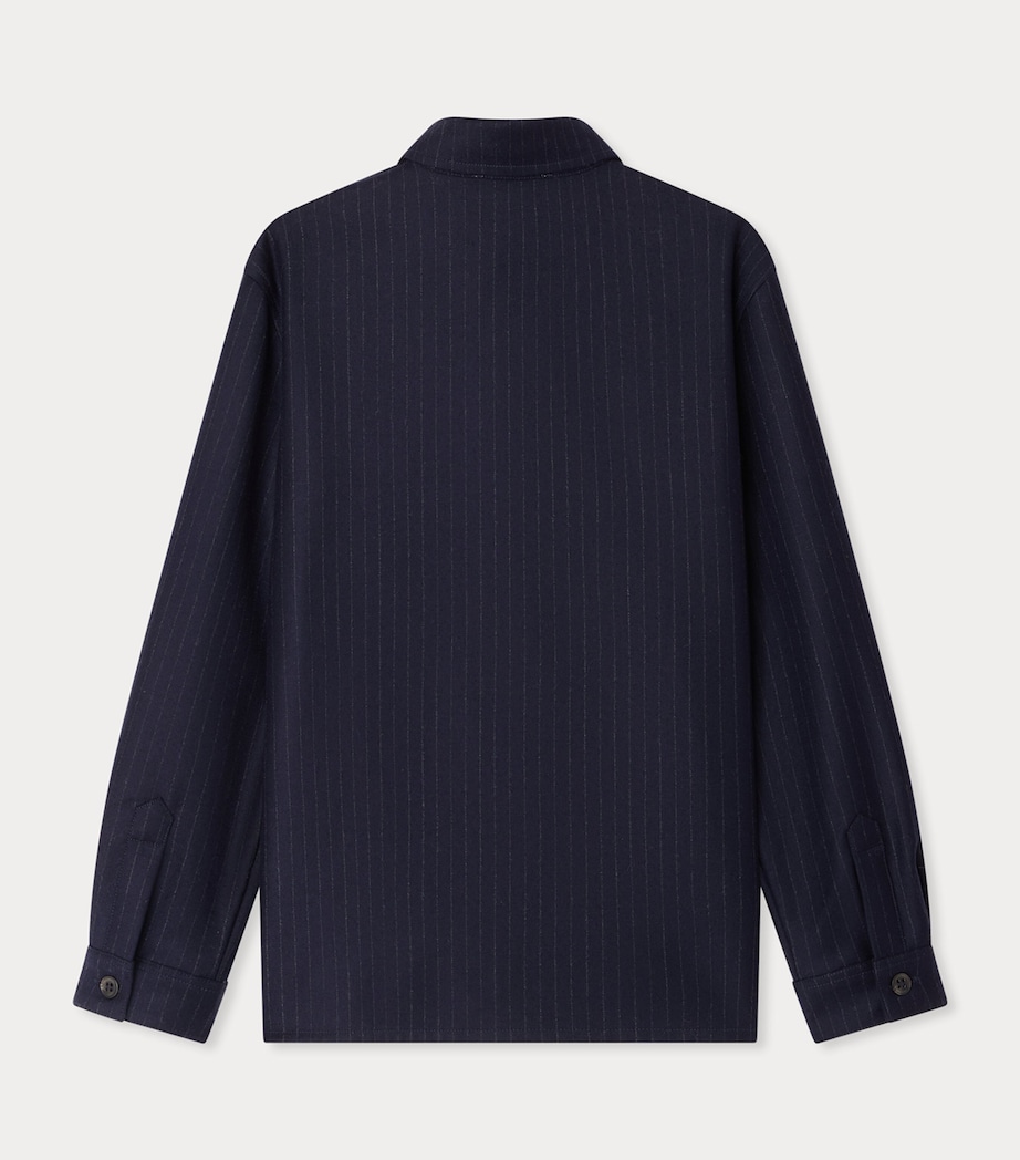 Wool Gustave Tennis Shirt (10-14 Years) BLEU NUIT Image 2