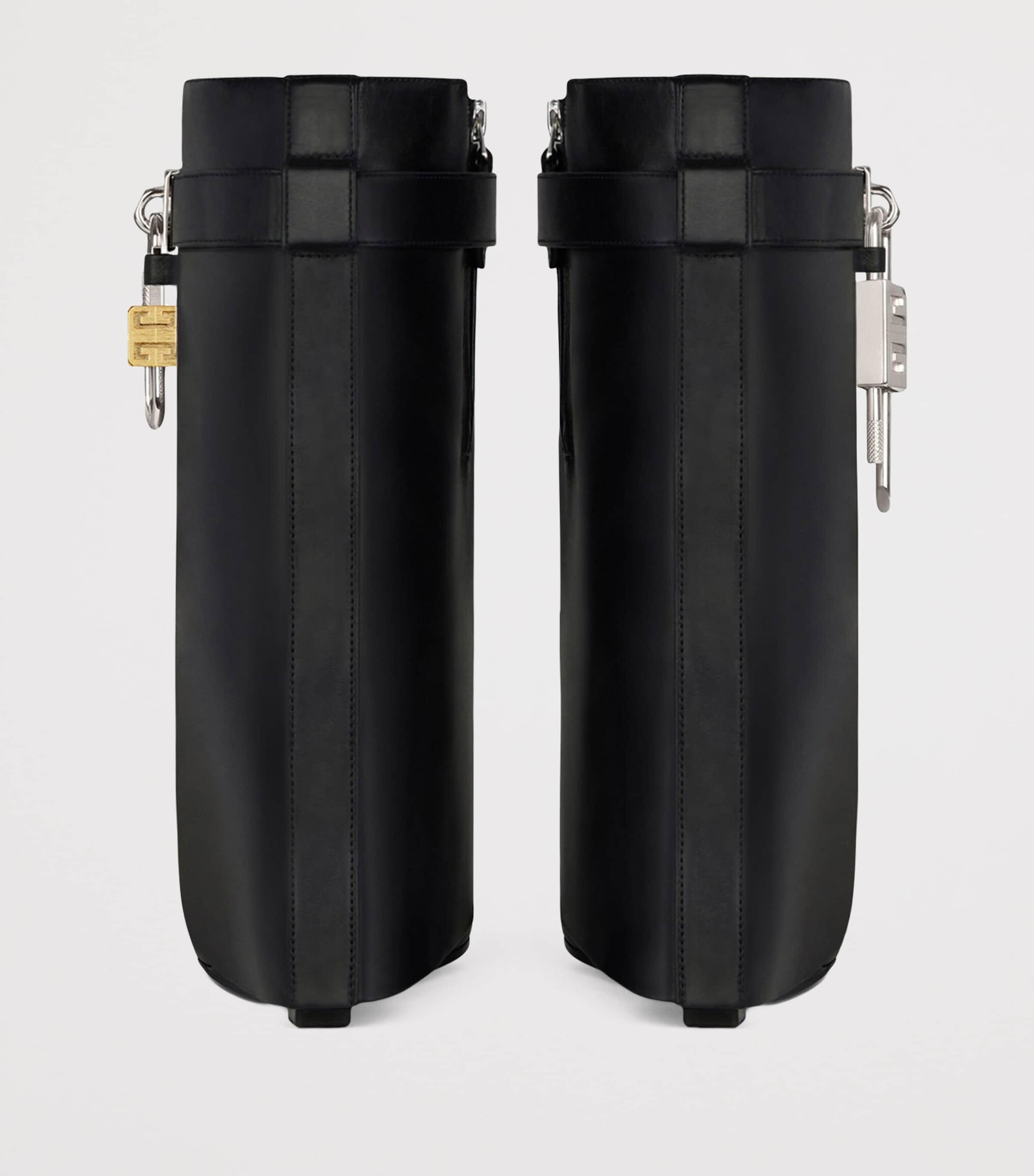 Givenchy Black Leather Shark Lock Ankle Boots 90 | Harrods UK