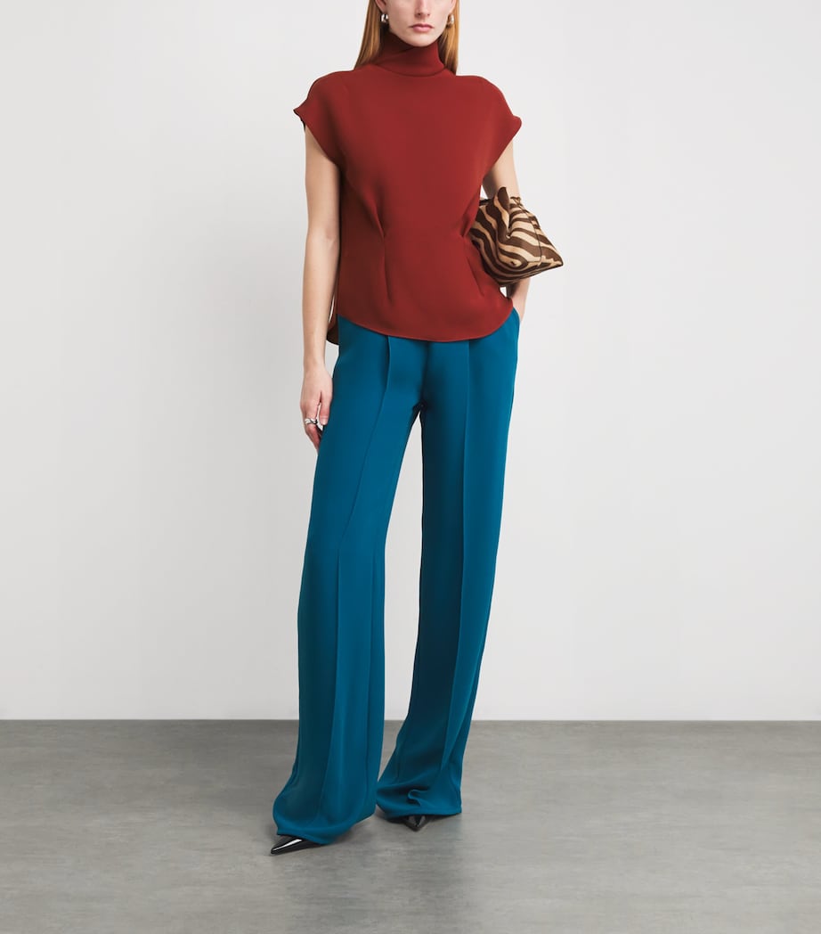 Sleeveless Tulip Blouse CARMINE Image 2