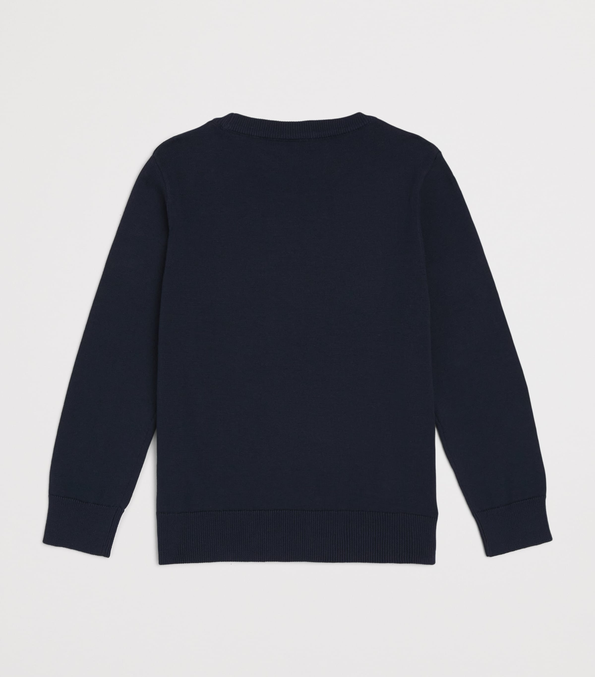 BOSS Kidswear Cotton Logo Sweater (4-16 Years) Navy Image 2