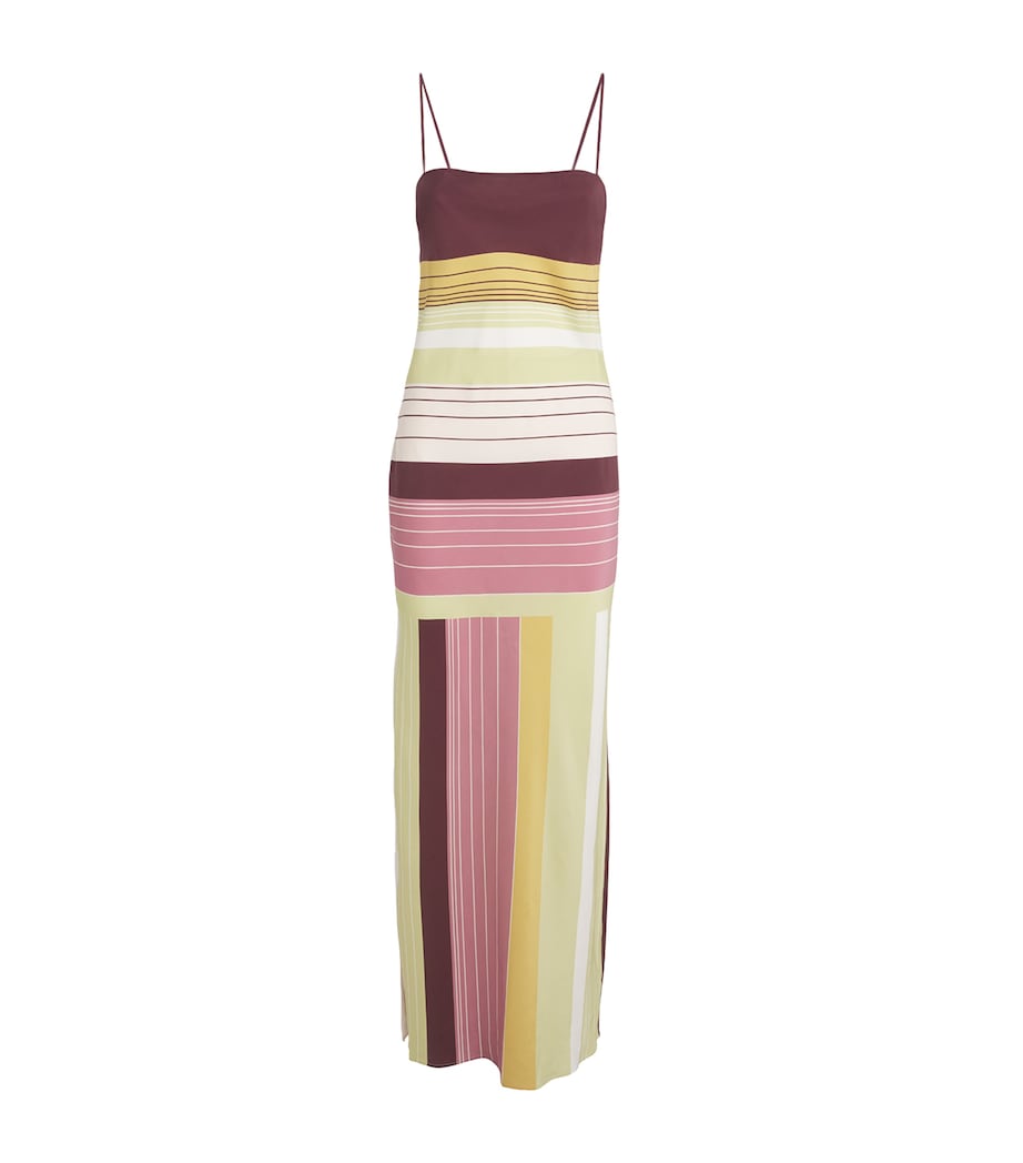 Silk Stripe Fontana Maxi Dress ELISA STRIPE Image 1