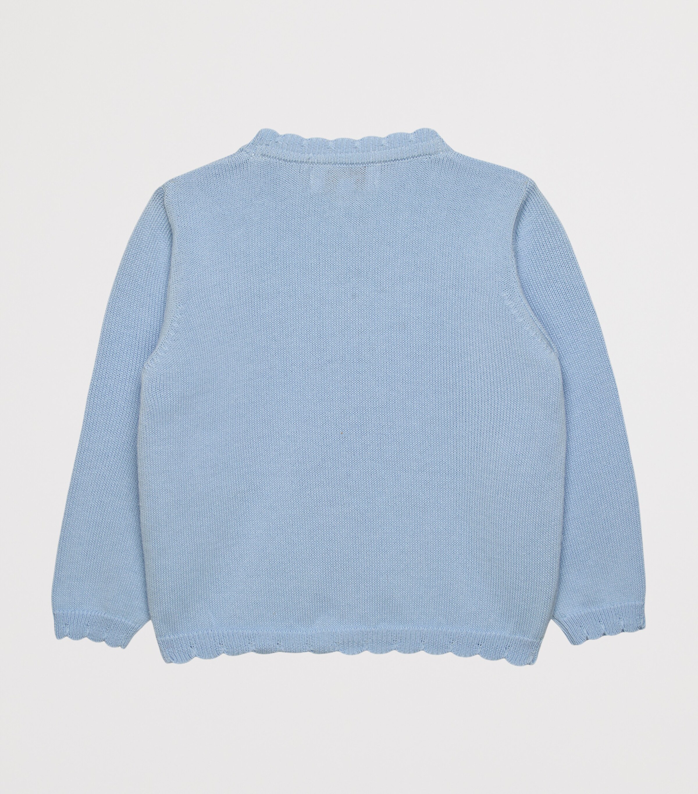 Trotters Cotton Duck Cardigan (3-24 Months) Cornflower Blue Image 2