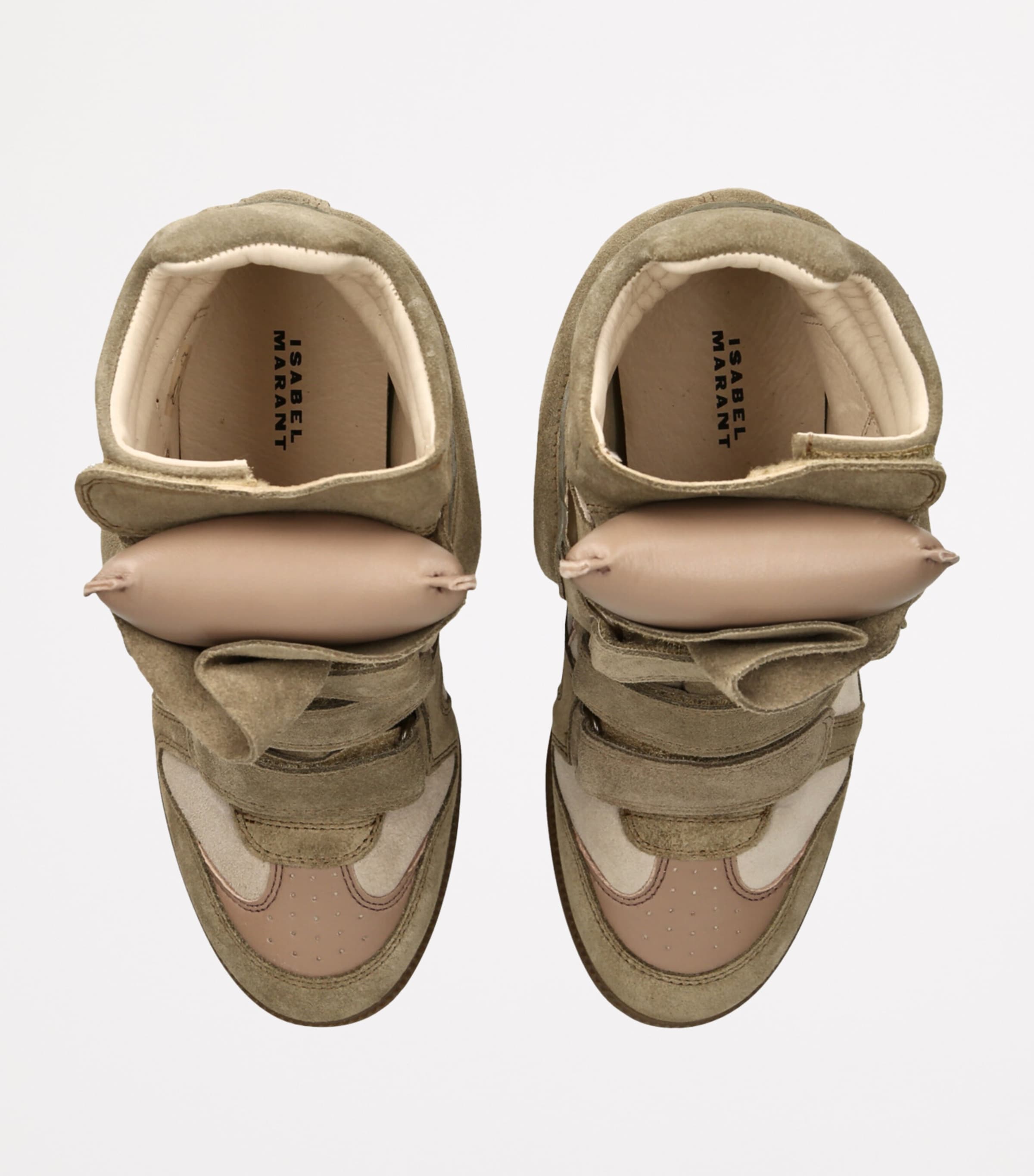 Isabel Marant Brown Suede Bekett Wedge Sneakers 50 Harrods AU