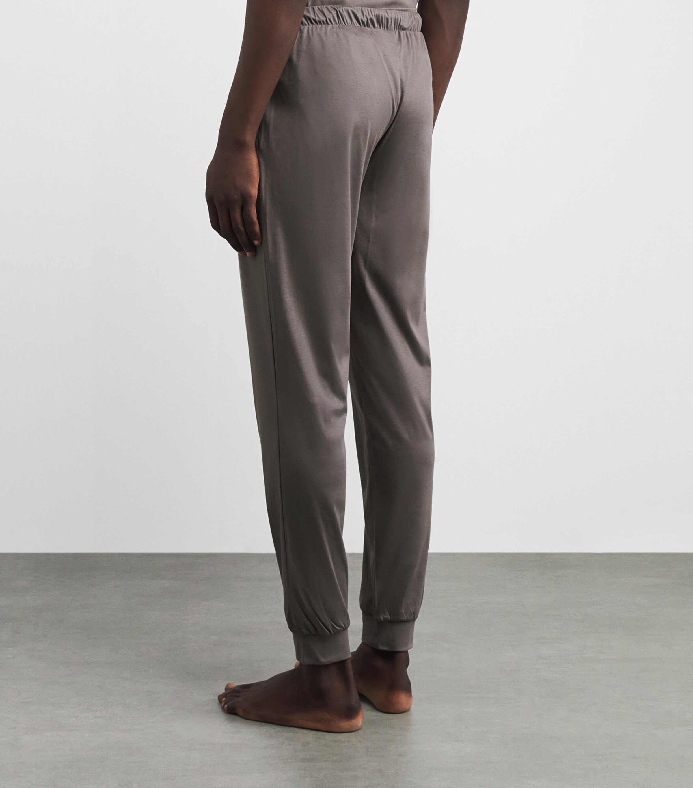 Zimmerli Mens 286 Sea Island Lounge Trousers Toffee Image 5