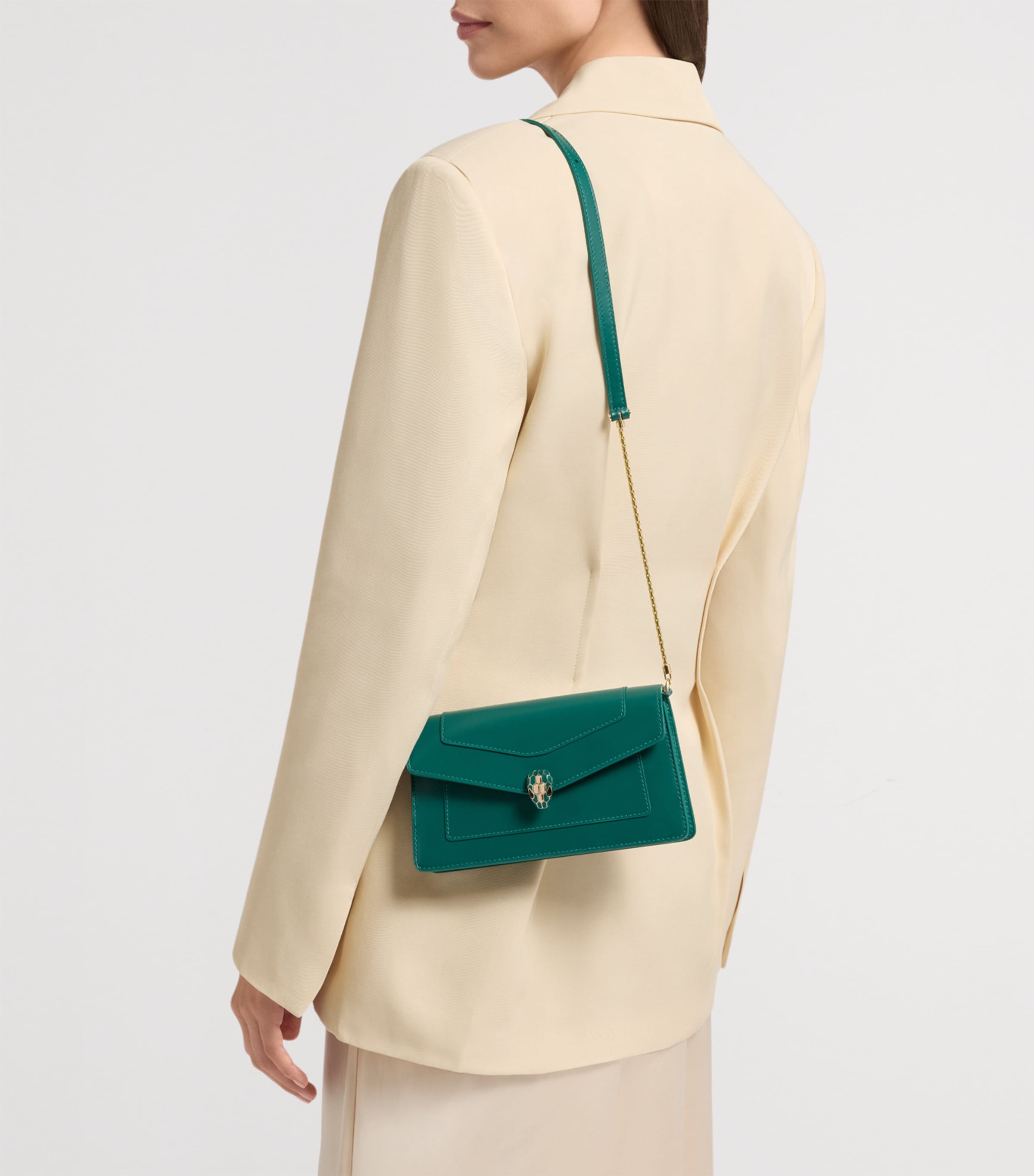 Serpenti Forever Chain Wallet GREEN LIGHT Image 2