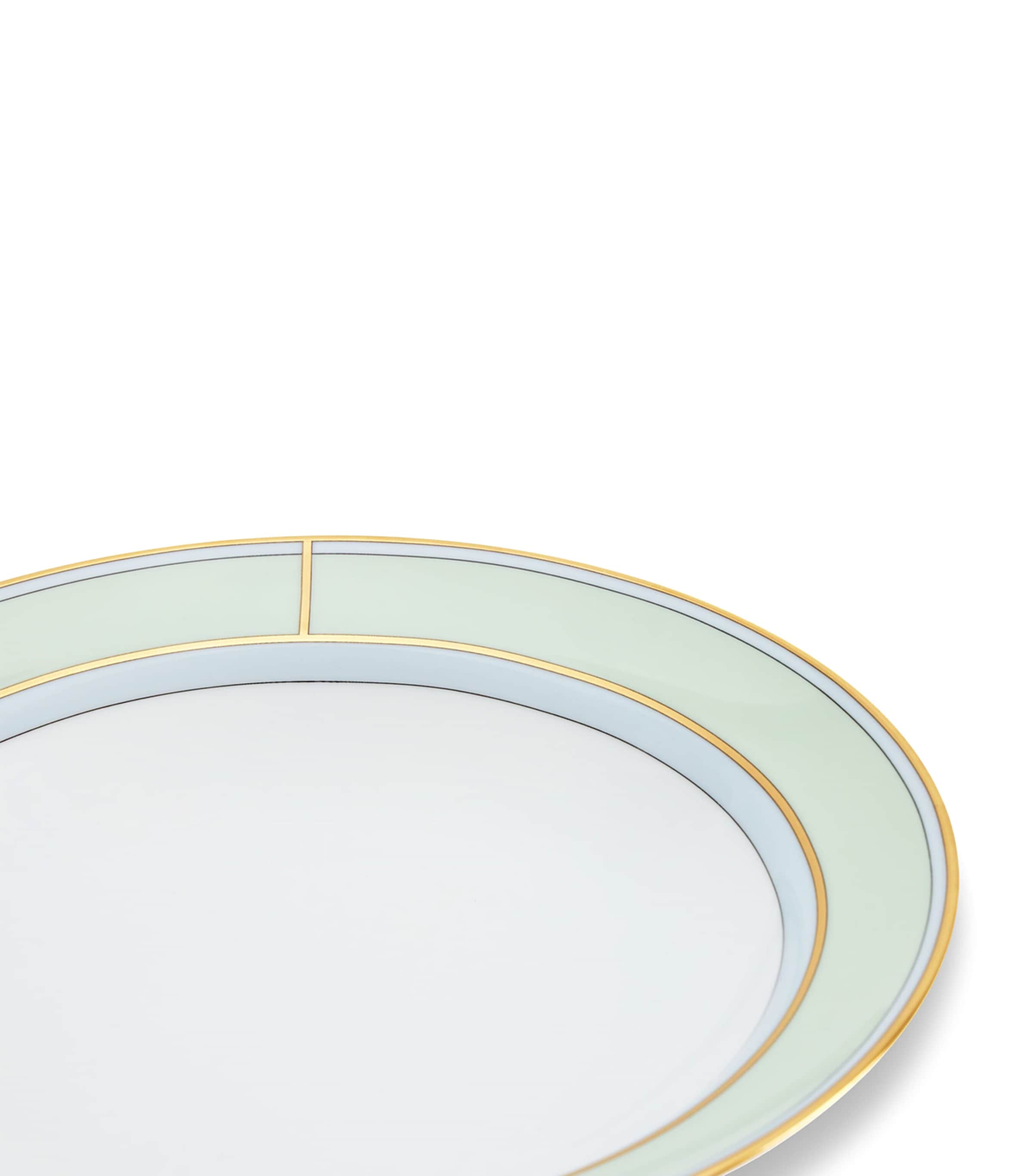 GINORI 1735 Porcelain Colonna Diva Verde Soup Plate (24cm) Image 5