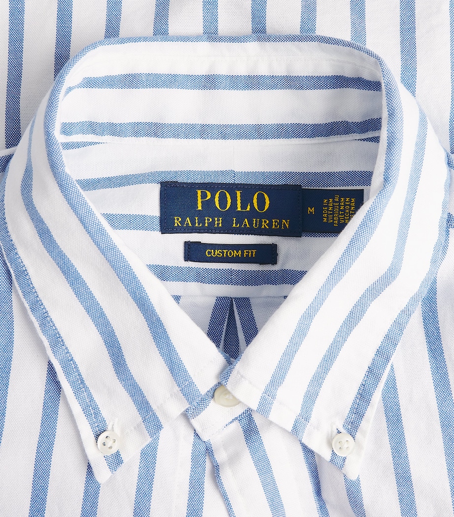 Custom Fit Stripe Oxford Shirt 5149A BLUE/WHITE Image 5