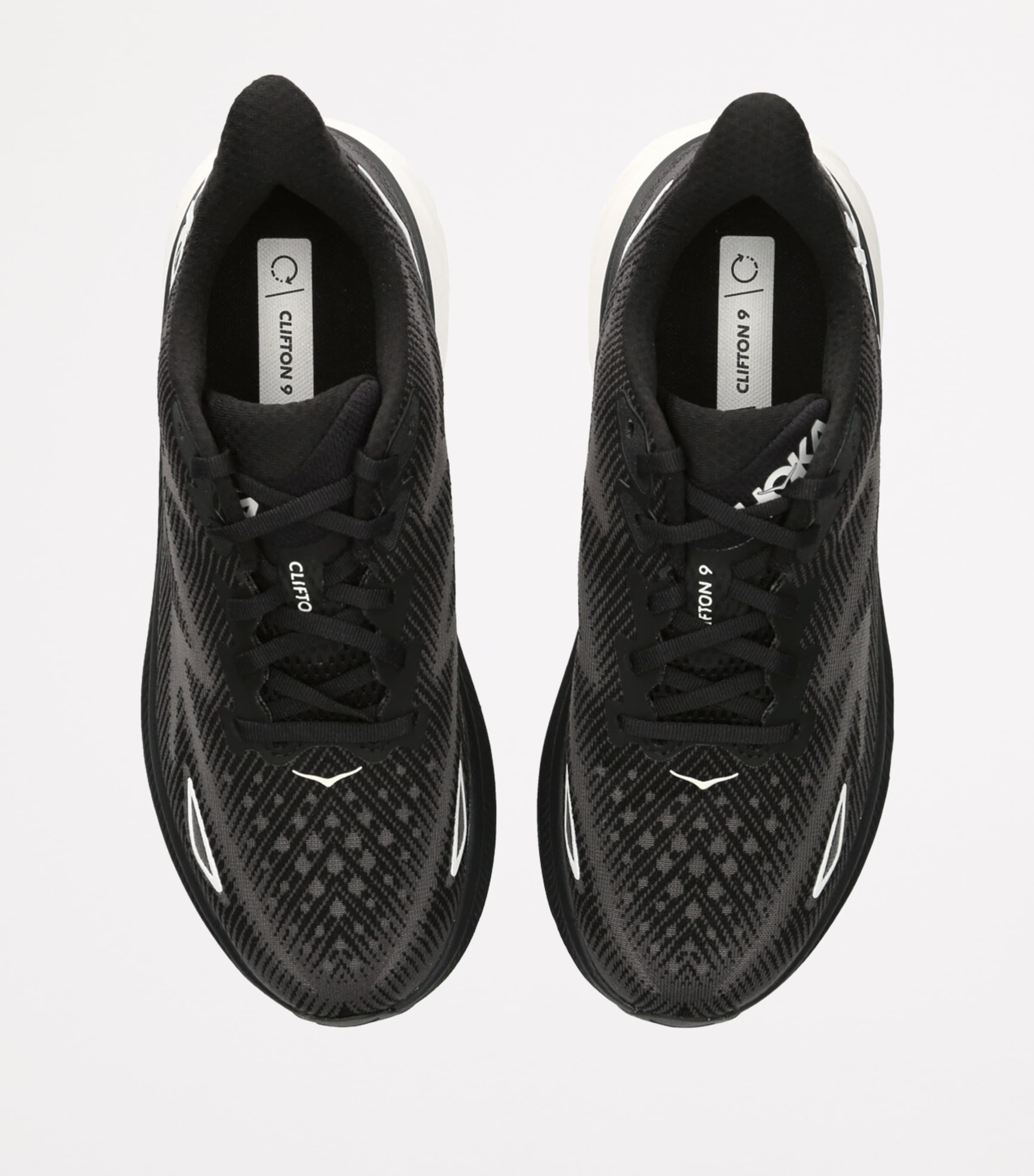 Clifton 9 Running Sneakers BLK/WHITE Image 4
