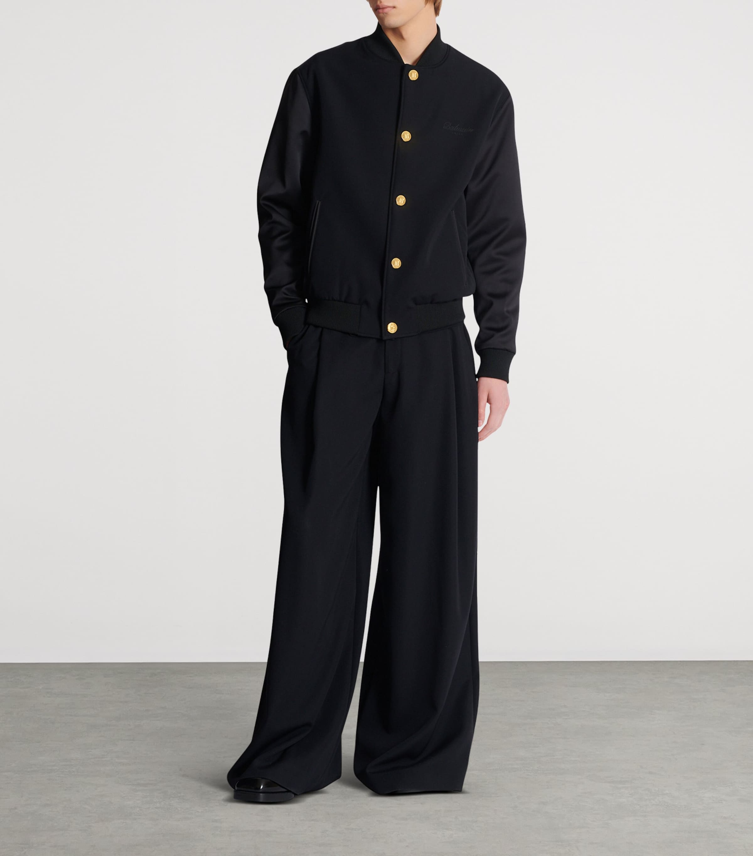 Wool Varsity Jacket EAP NOIR/NOIR Image 2