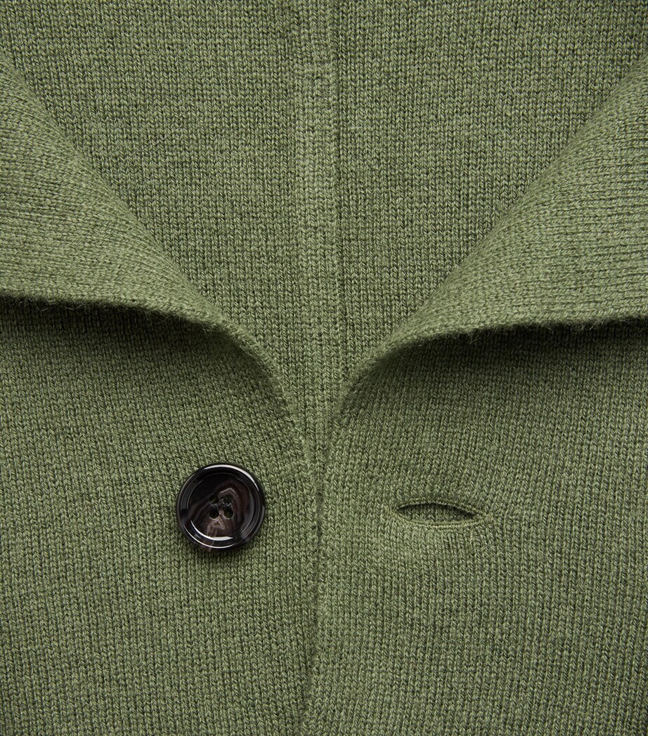Allude Mens Virgin Wool-Cashmere Overshirt Image 6