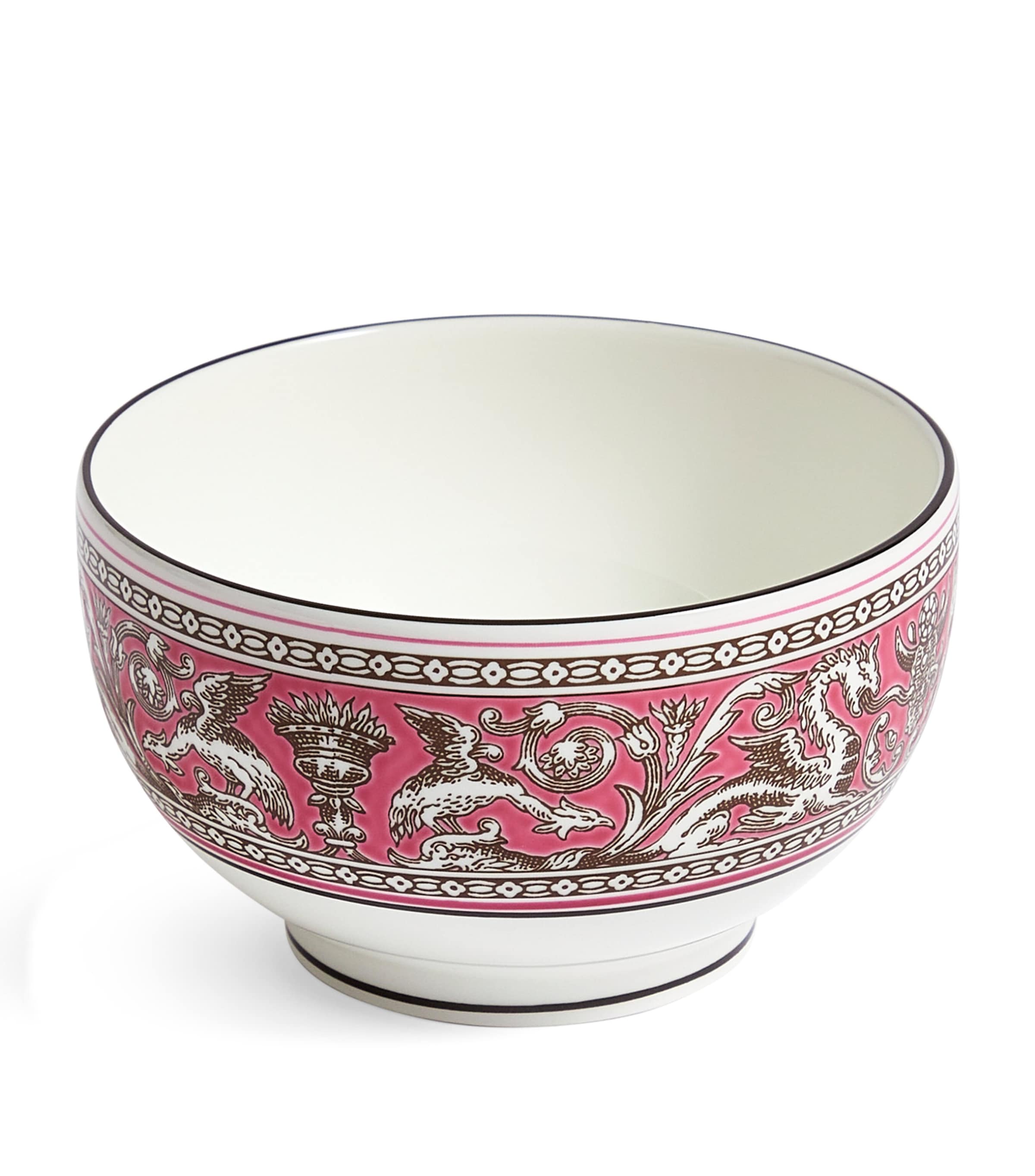 WEDGWOOD FLORENTINE FUCHSIA RICE BOWL 