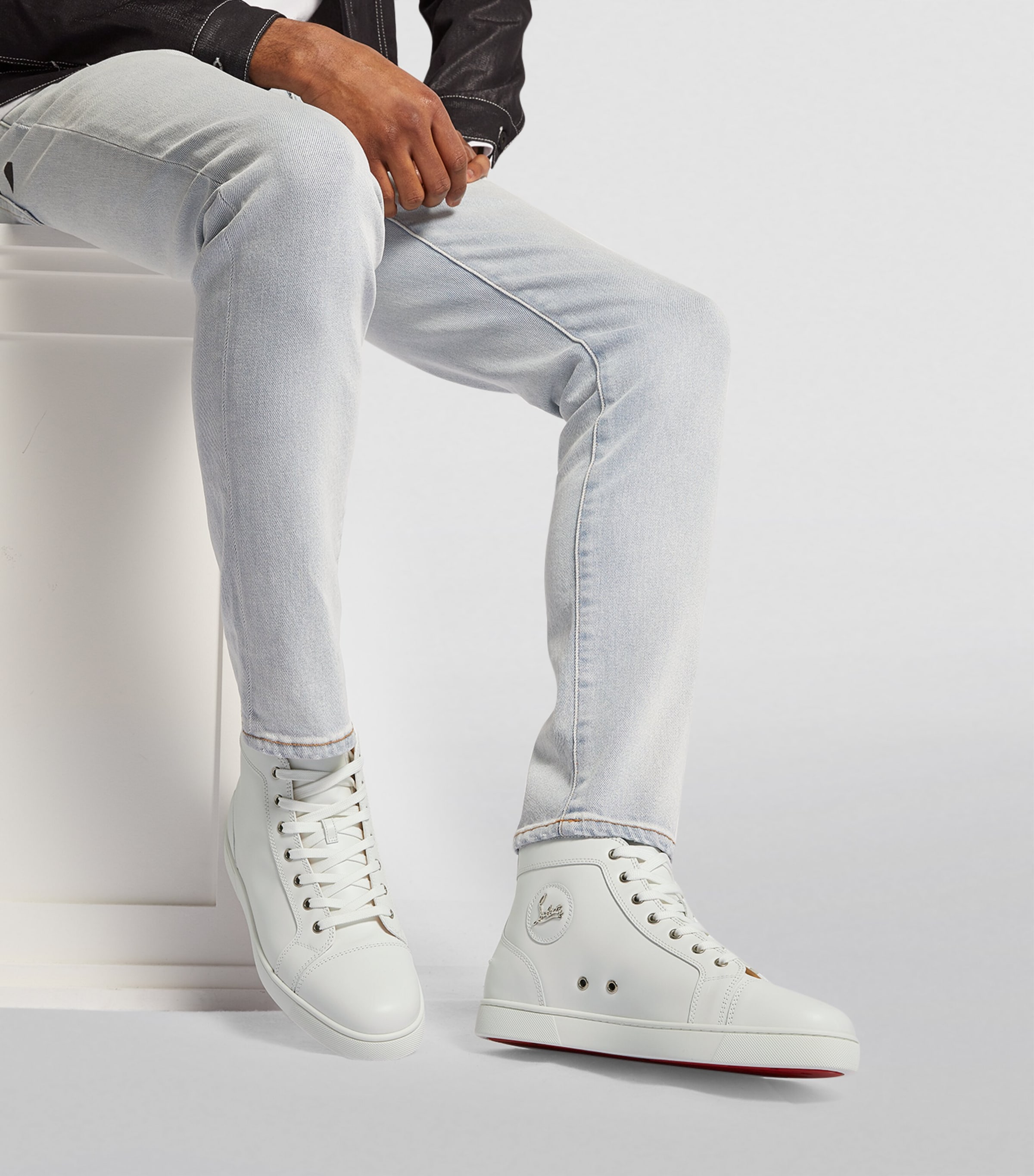 Louis Leather High-Top Sneakers WH01 Image 2