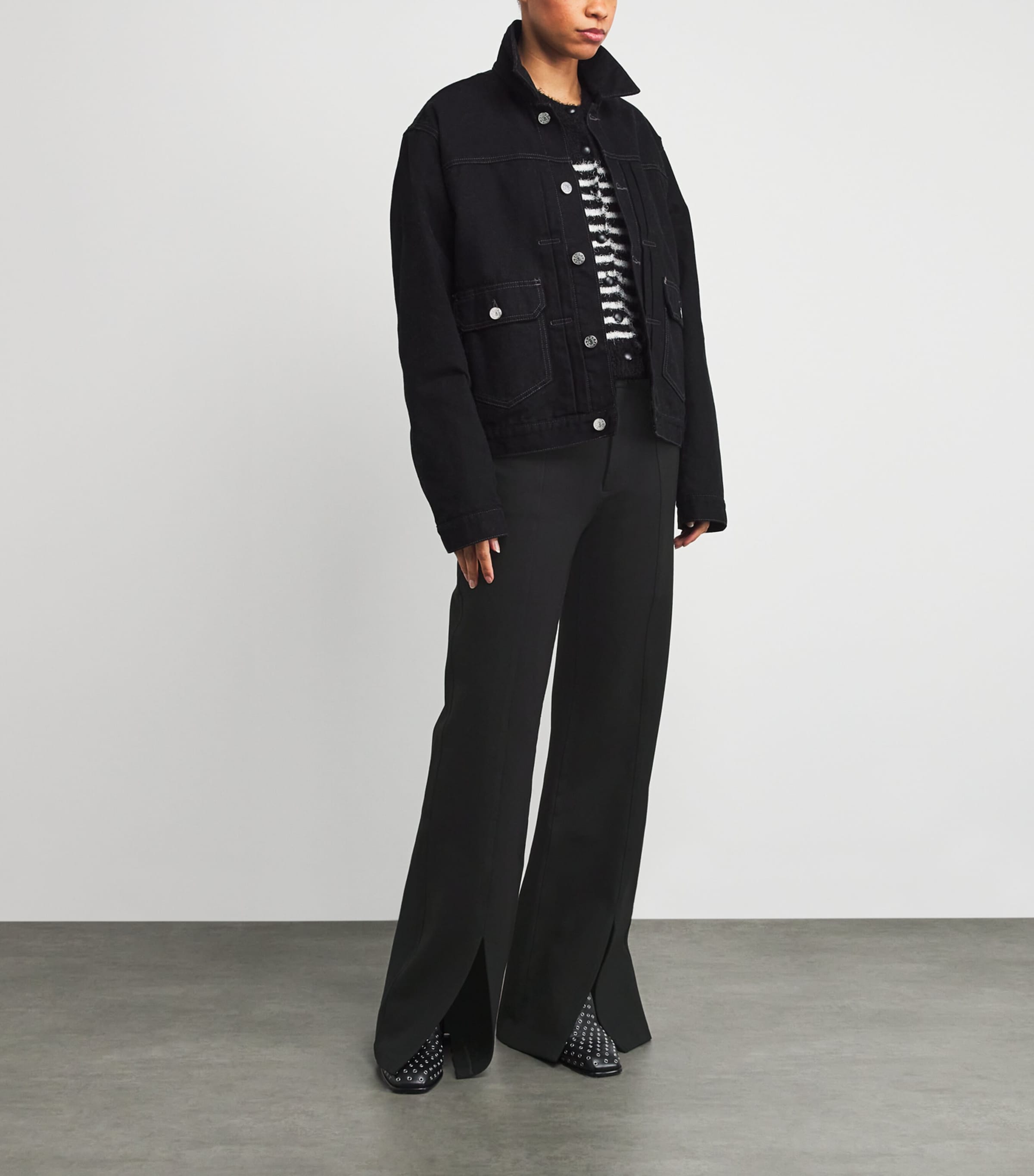 Sofia Flared Trousers BLACK Image 2