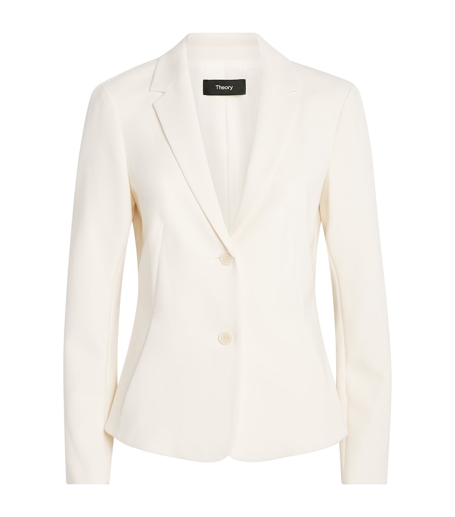 Theory Womens Admiral Crepe Blazer Rice Image 1