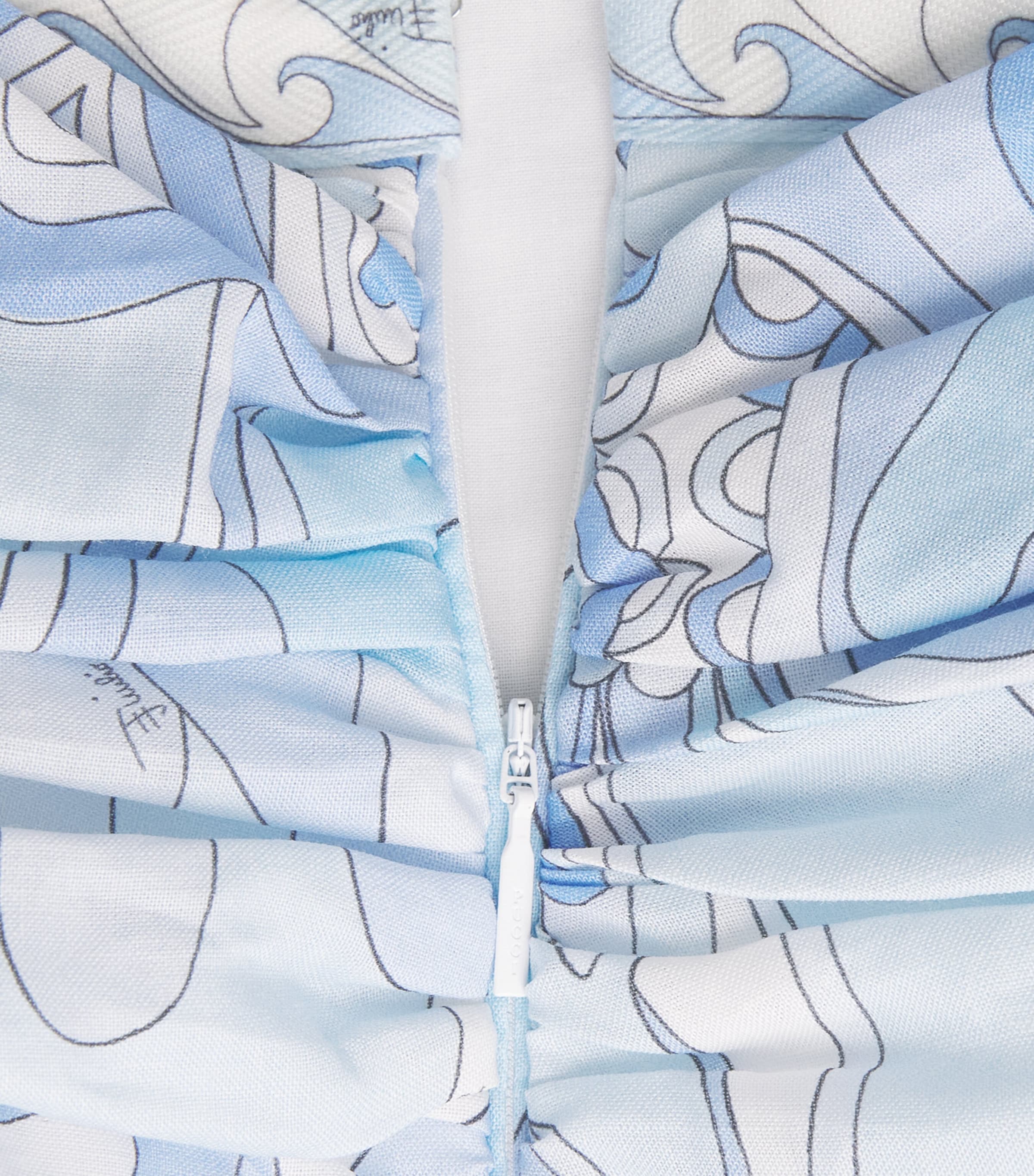 PUCCI Womens Ramie Orchidee Balloon Mini Dress Pale Image 6