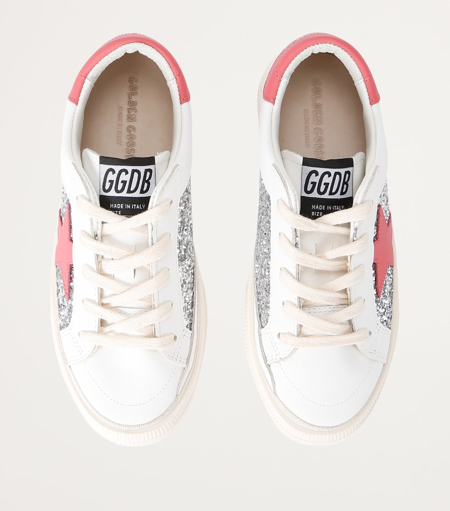 Leather May Sneakers SILVER COM Image 4