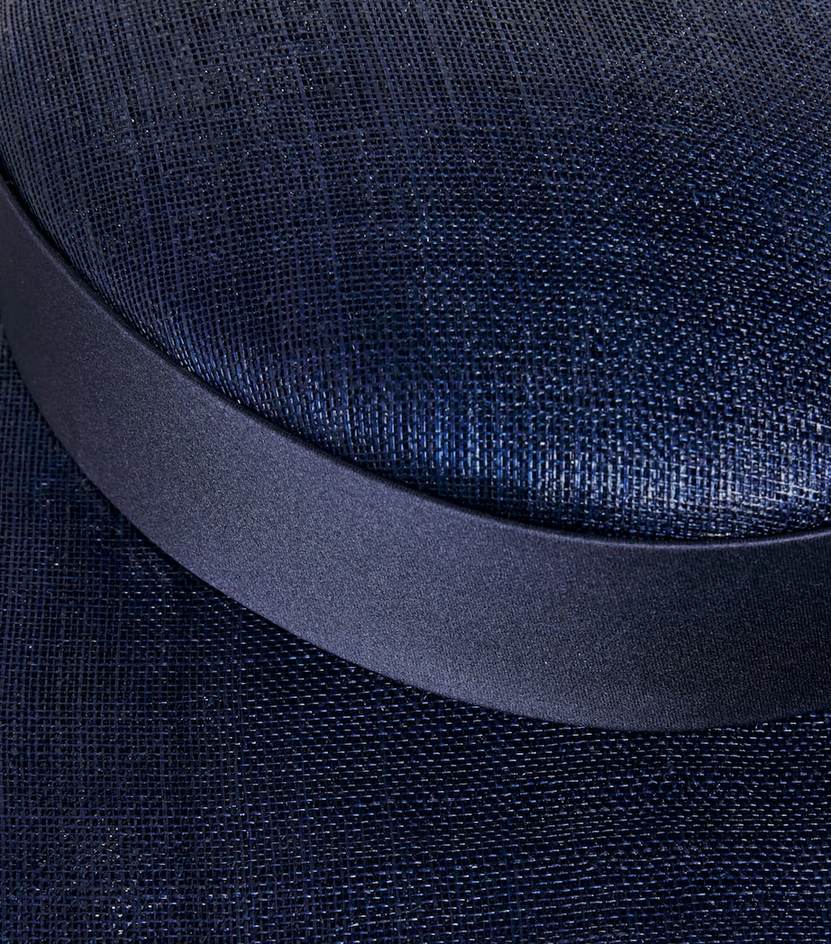 EMILY-LONDON Ribbon-Detail Hat Navy Image 5