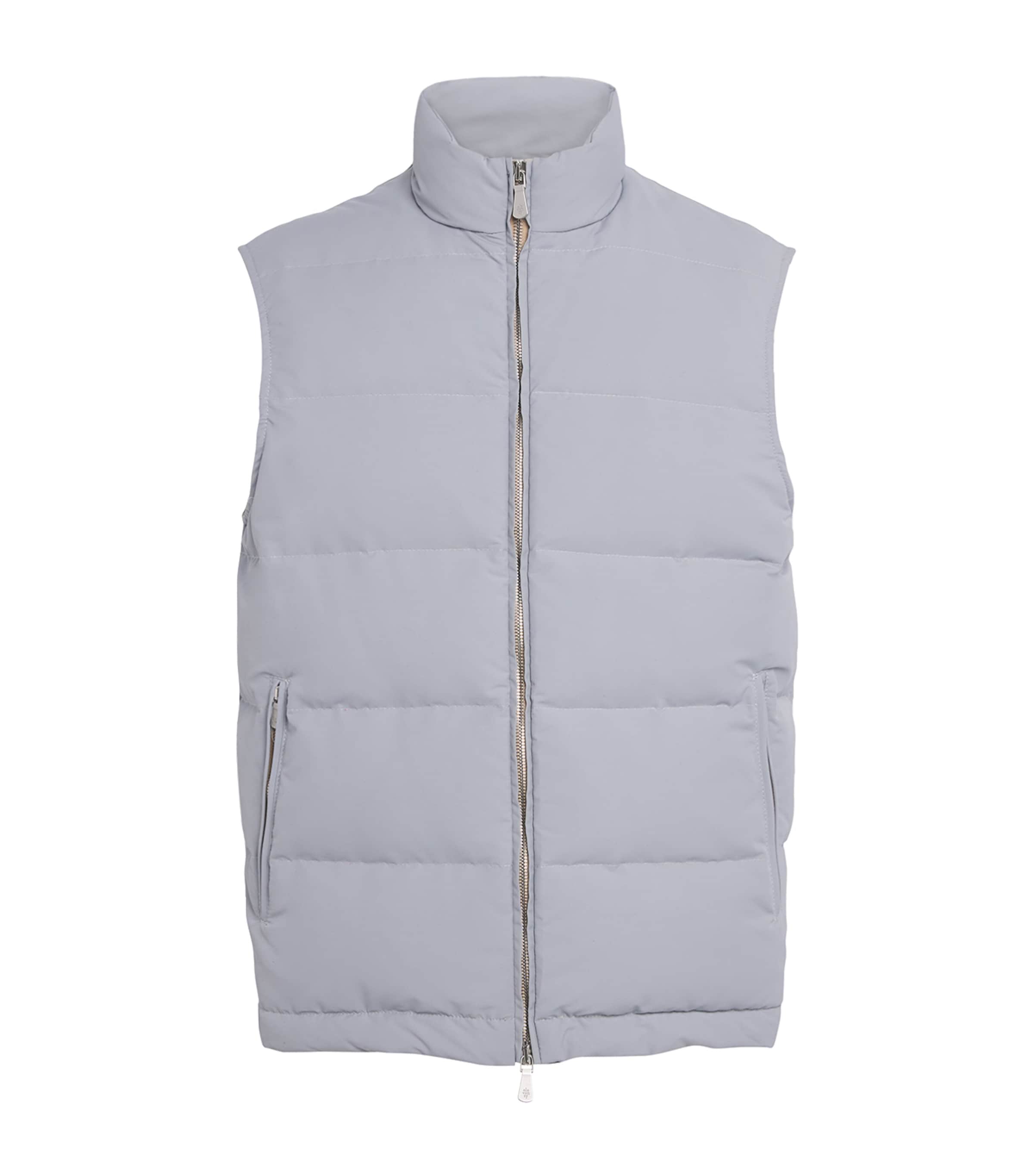 Wool-Blend Down Gilet AZZURRO Image 1