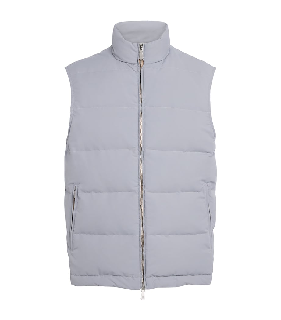 Wool-Blend Down Gilet AZZURRO Image 1