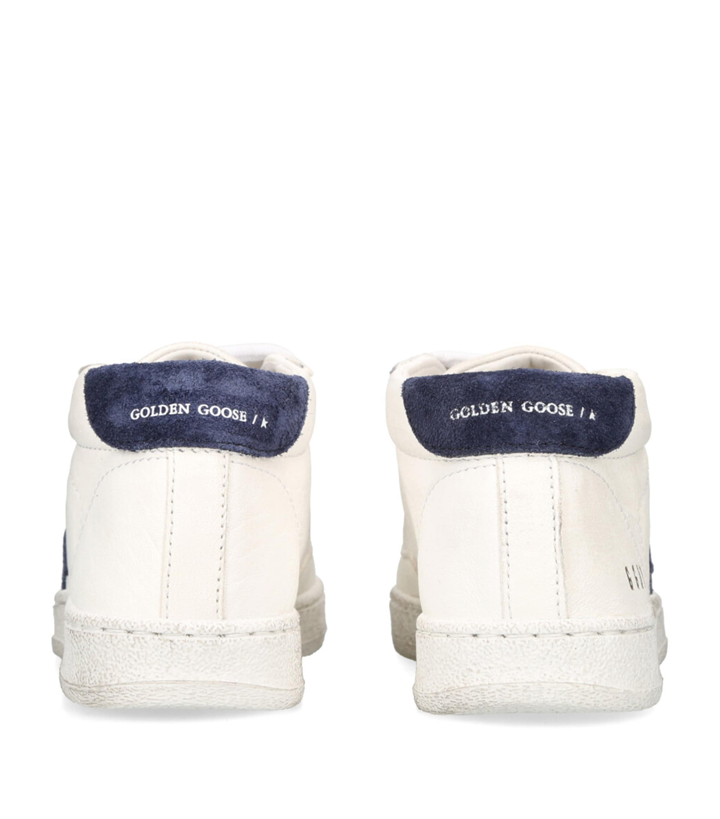 Leather June Sneakers WHITE/NAVY Image 2