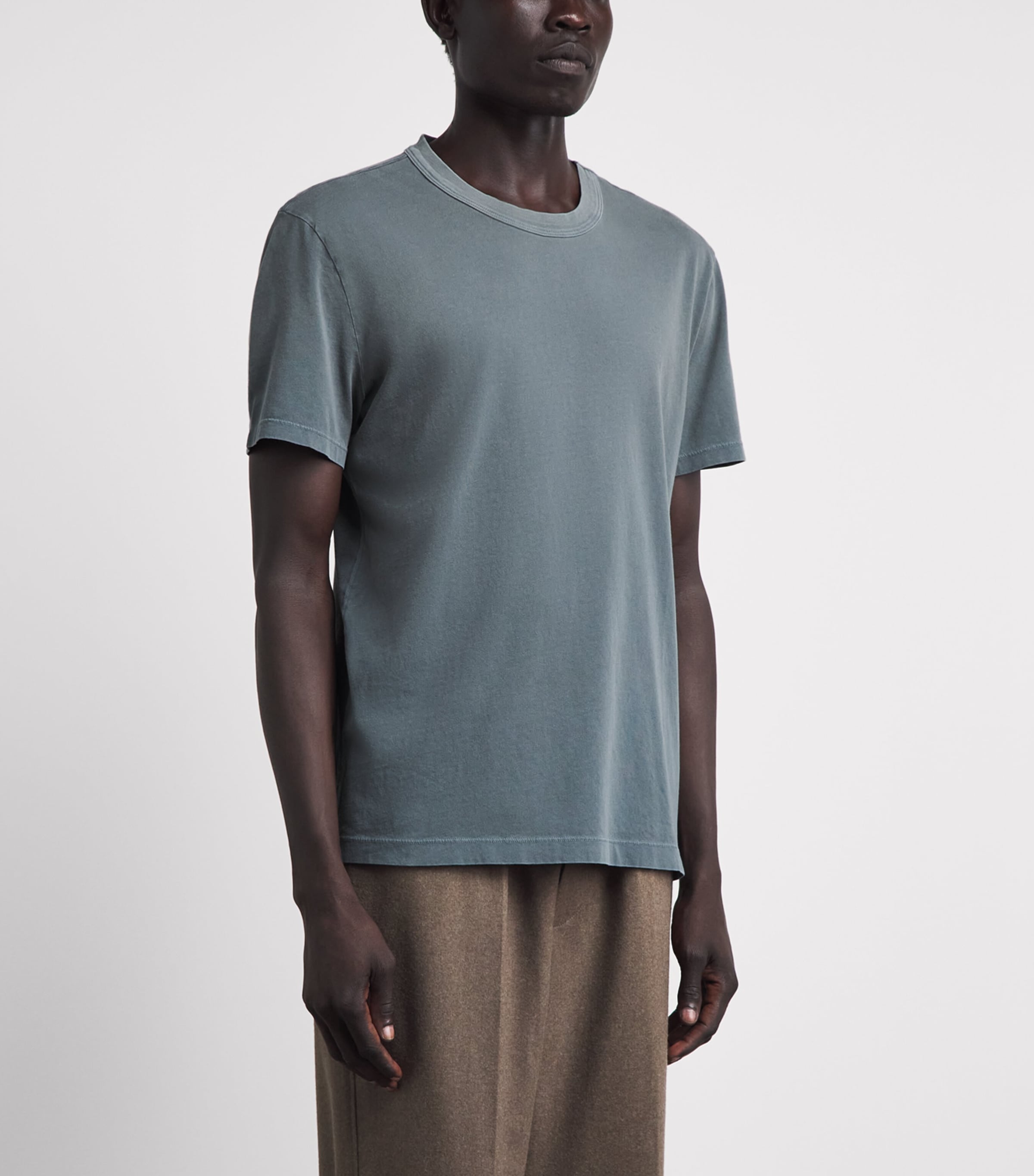 Citizens of Humanity Mens Organic Cotton Everyday T-Shirt Grey Teal Image 4