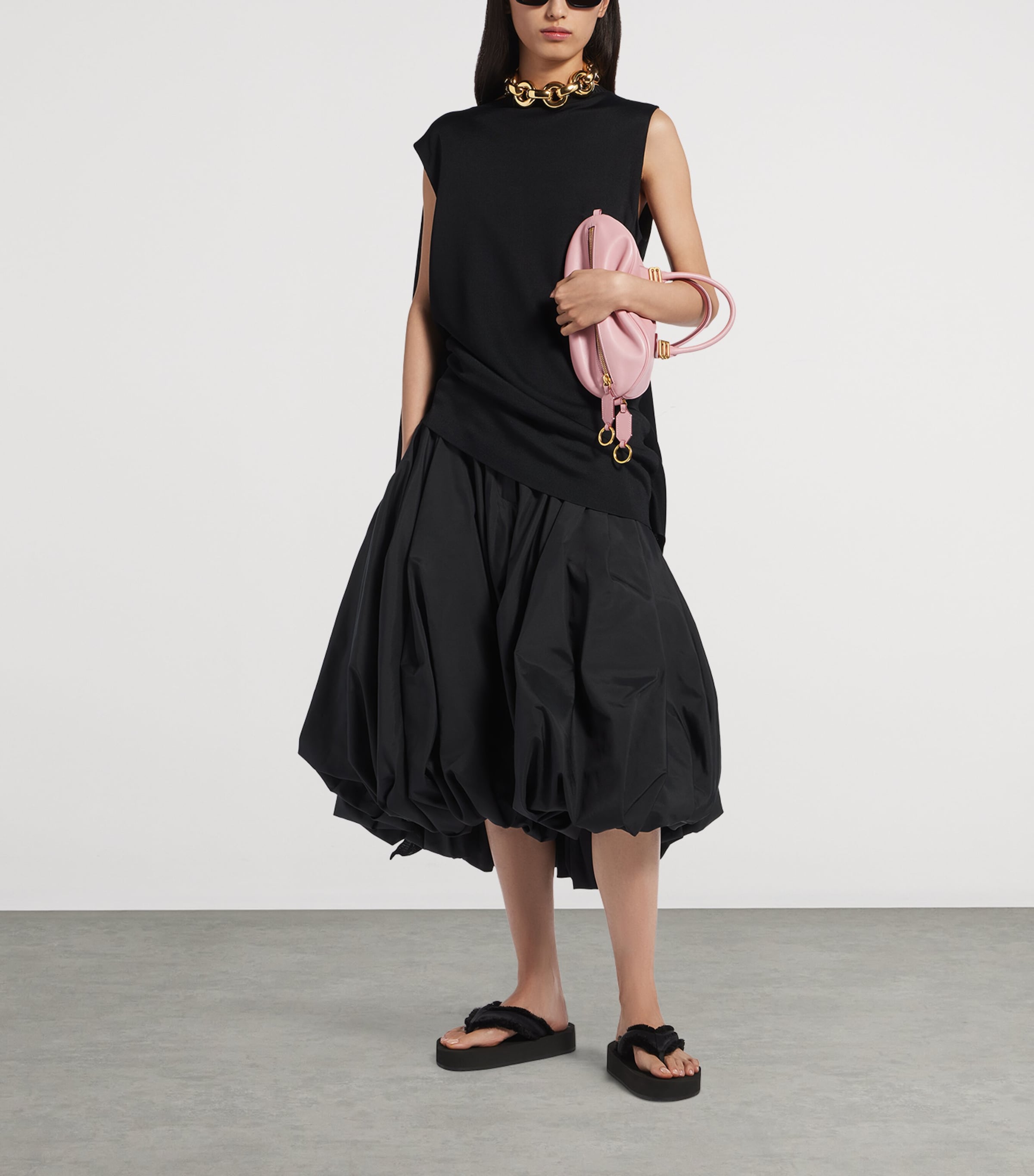 Balenciaga Mini Leather Bolero Bowling Bag Image 3