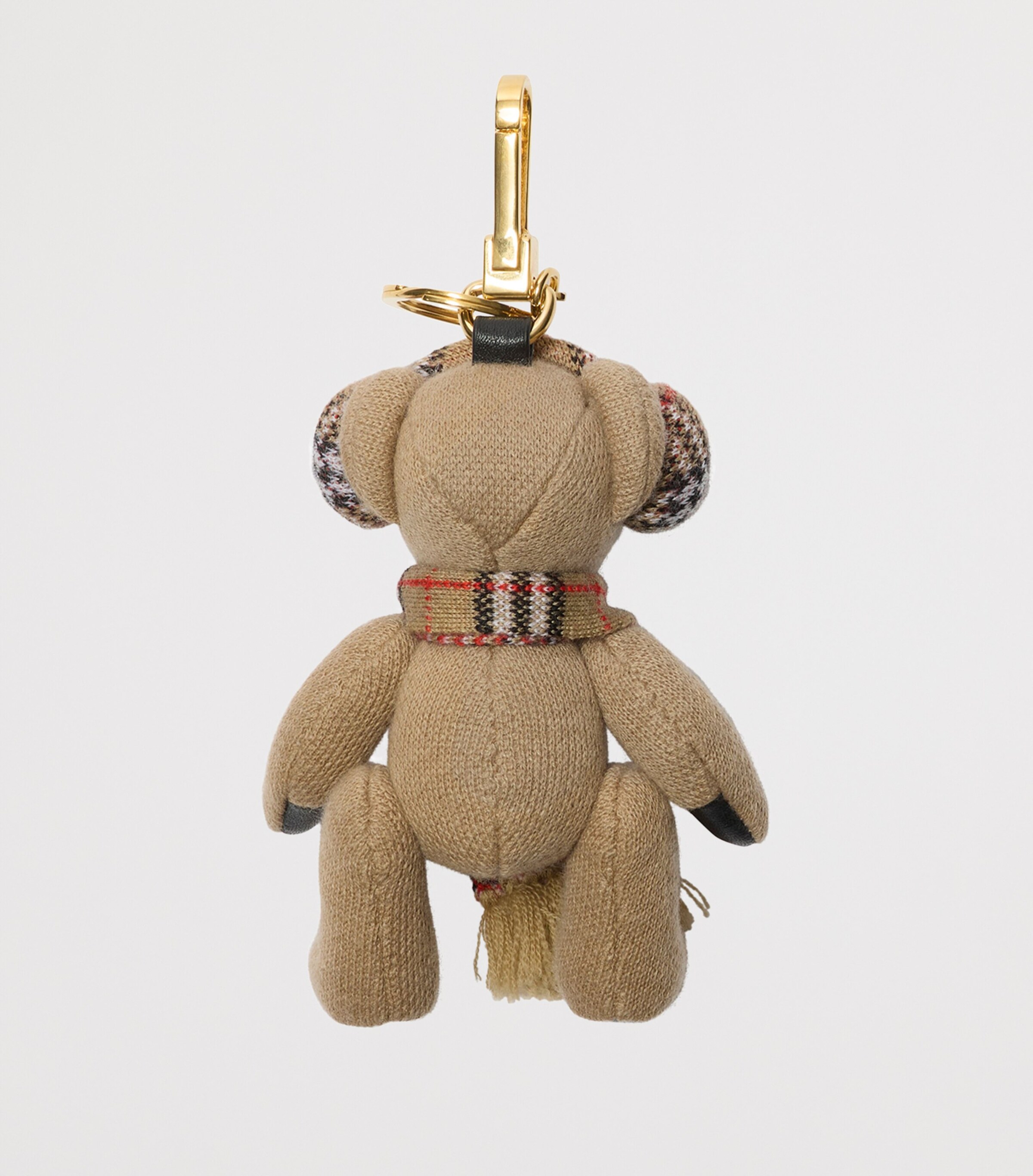 Burberry Beige Wool-Cashmere Thomas Bear Keyring | Harrods UK