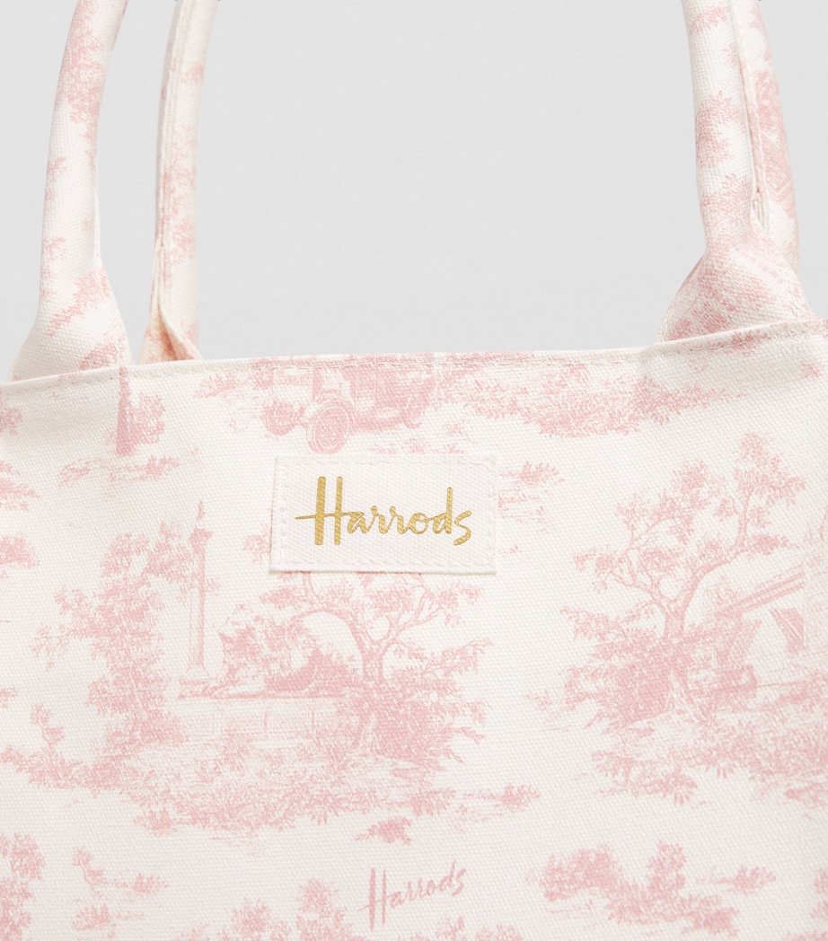 Toile Grocery Shopper Bag PINK Image 6