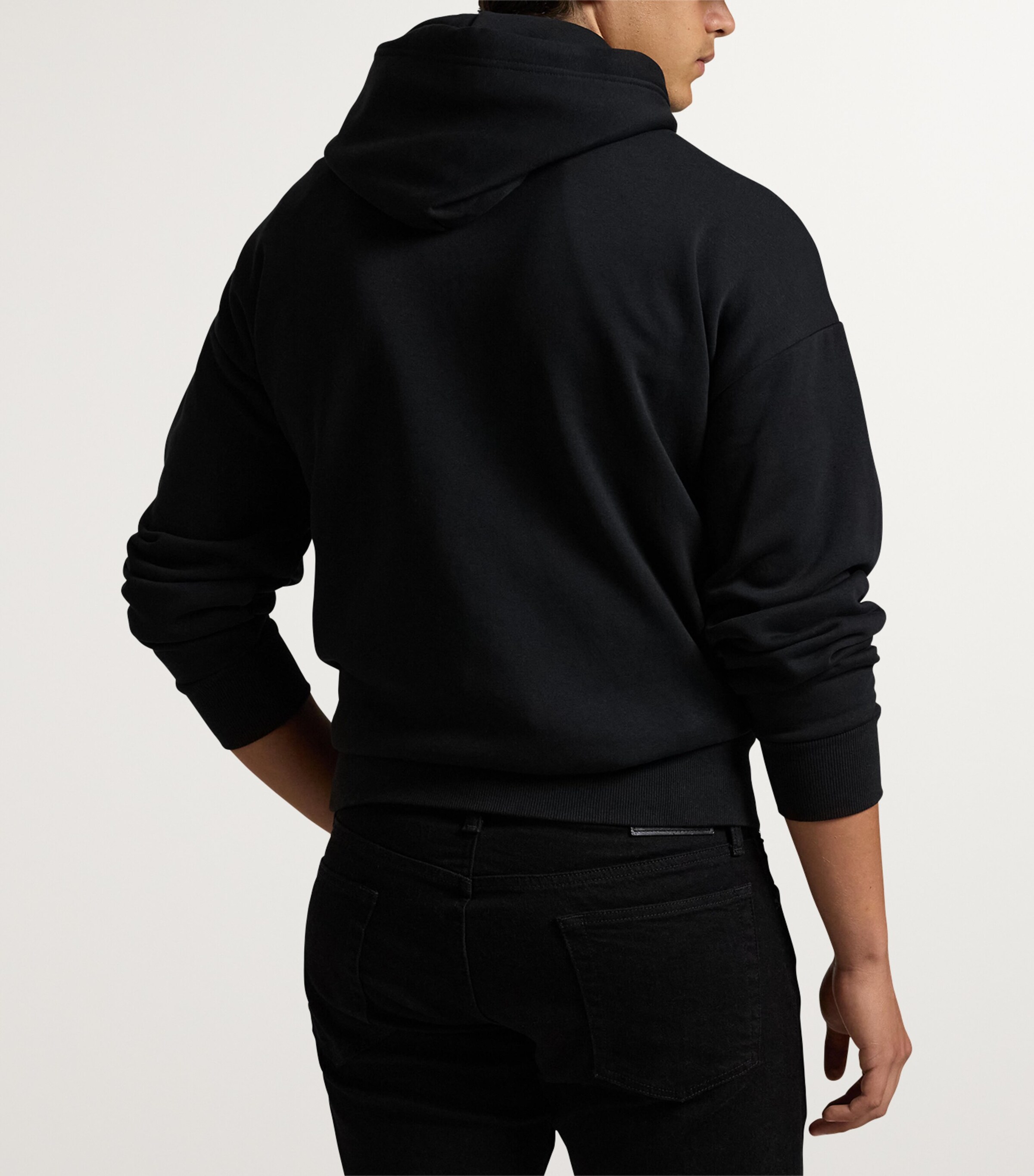 Polo Ralph Lauren Black Pink Pony Hoodie | Harrods UK
