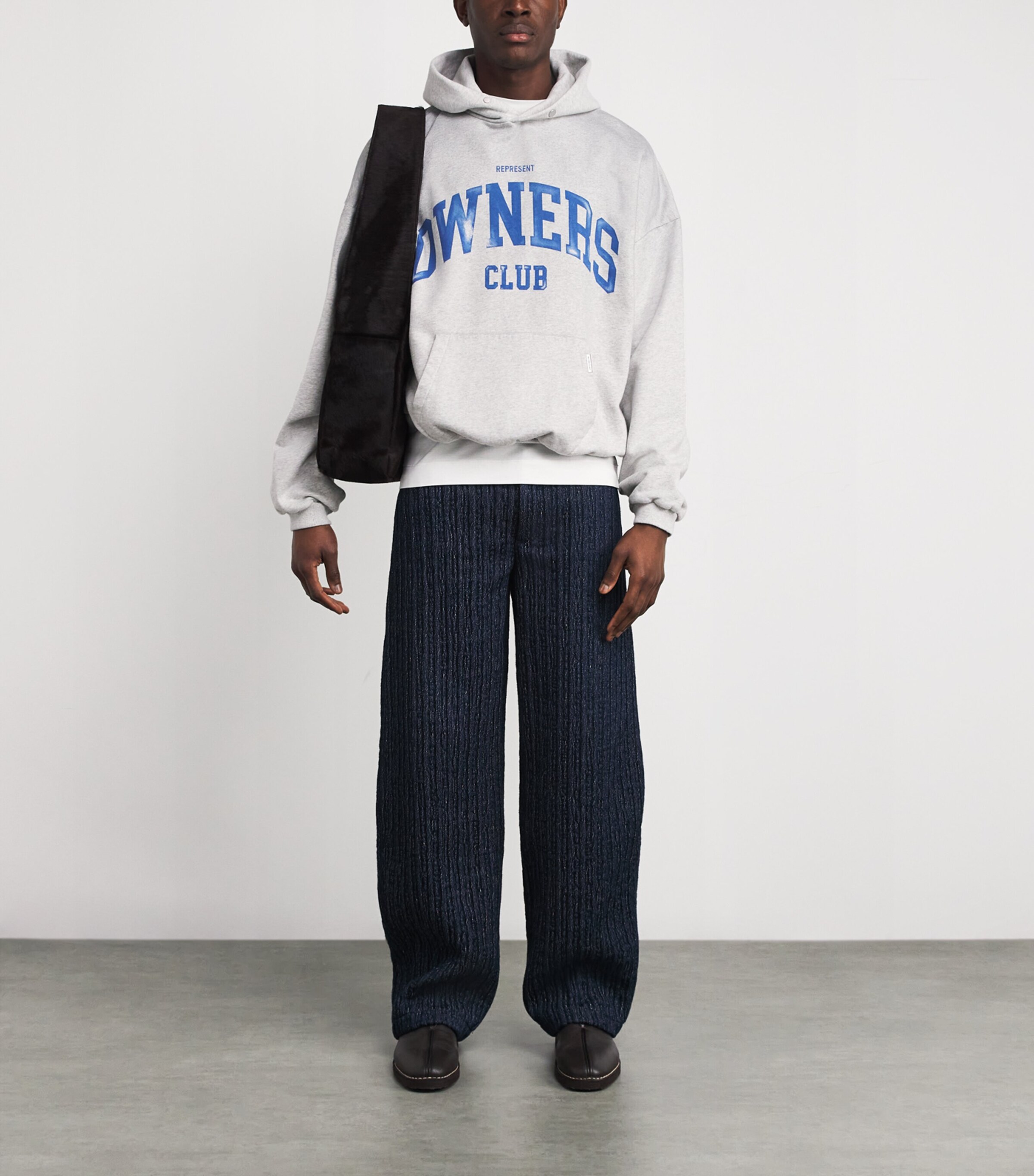 Cotton Owner’s Club Hoodie SPRAY GREY MARL Image 2