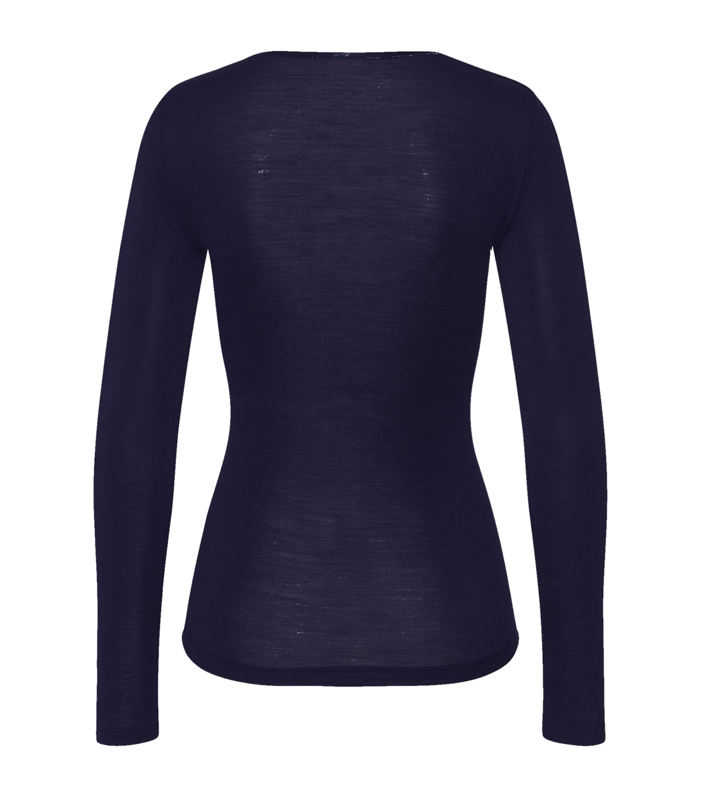 Woolen Silk Long-Sleeve T-Shirt NIGHT BLUE Image 2