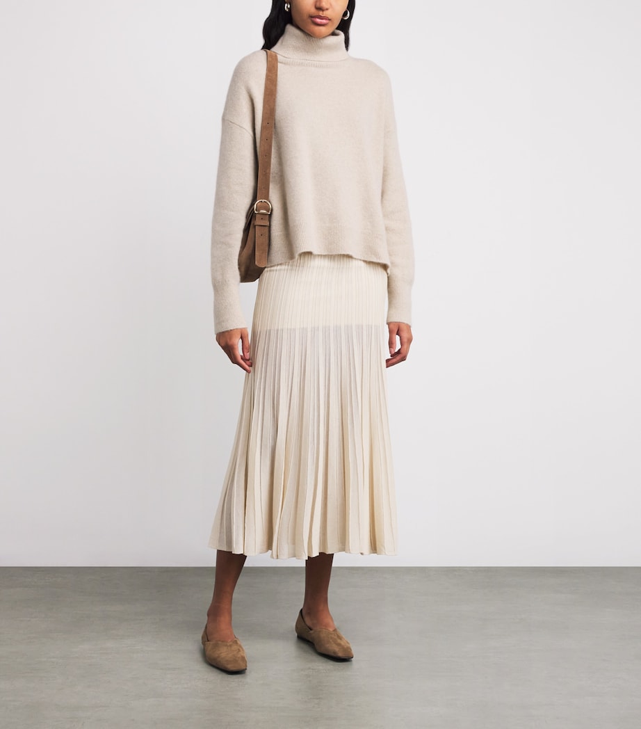 Brushed Cashmere-Blend Rollneck Sweater AFFOGATO Image 2