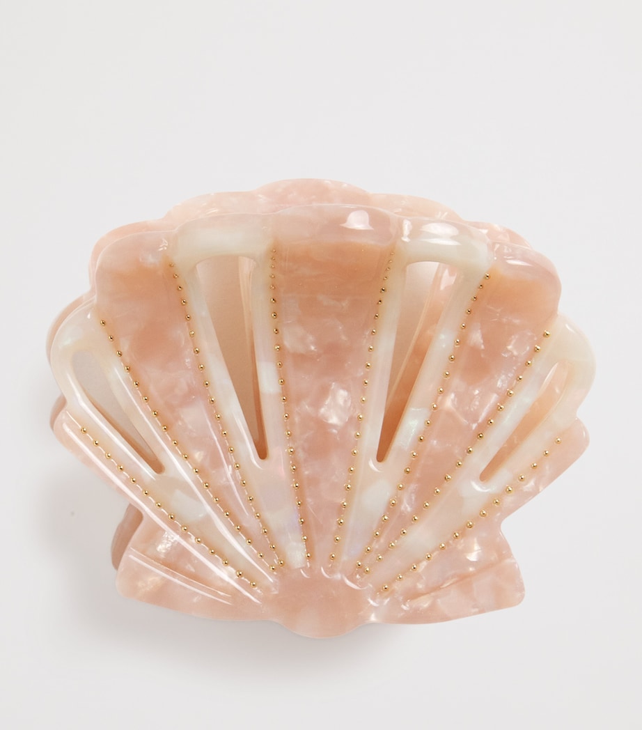 Acetate Shell Clasp Hair Clip BLUSH/IVORYBLIVO Image 2