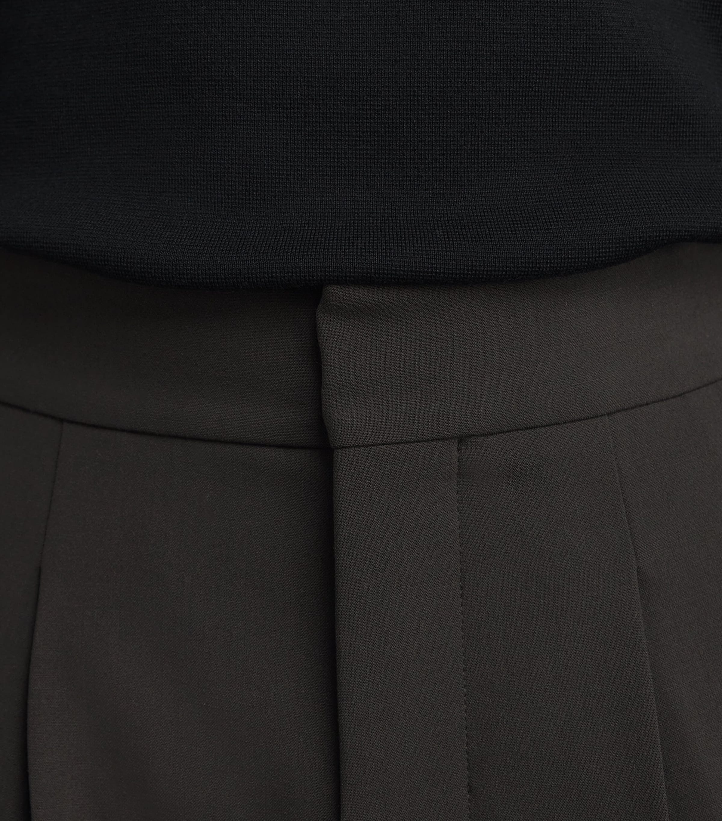 Fear Of God Mens Wool-Blend Straight Trousers Brown / Image 3