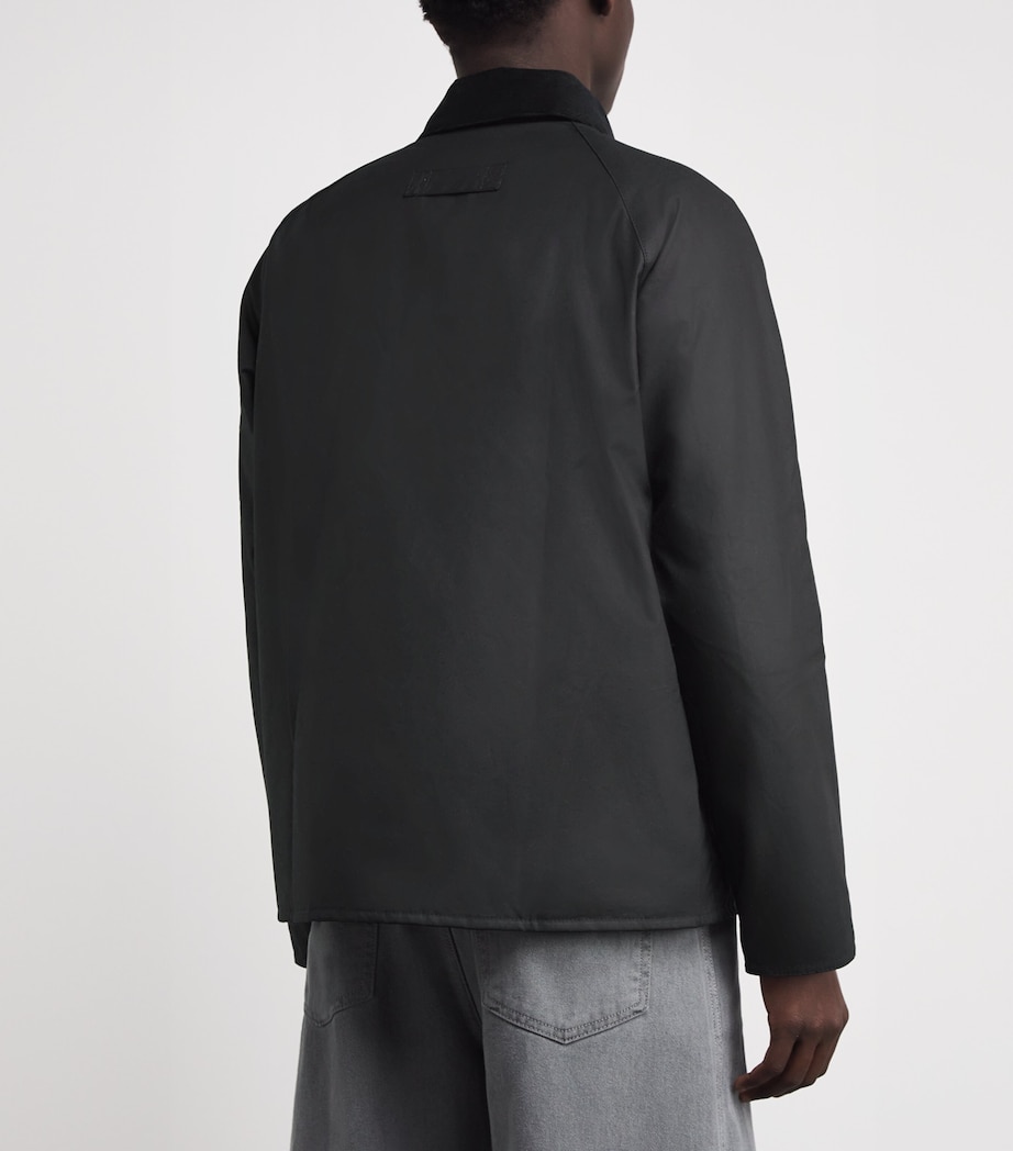 Waxed Cotton Tract Jacket BK71 BLACK Image 4